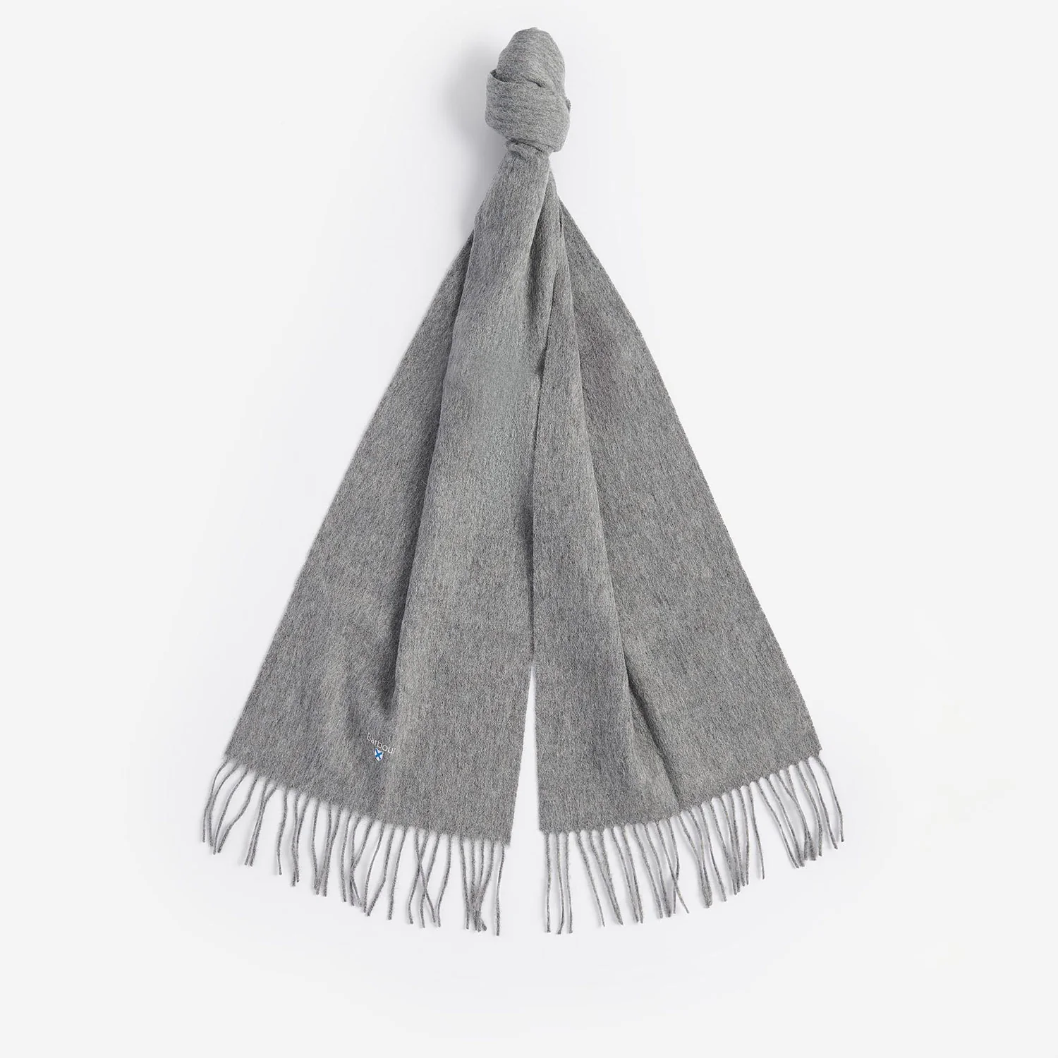 PLAIN LAMBSWOOL SCARF, Silver - Image 2