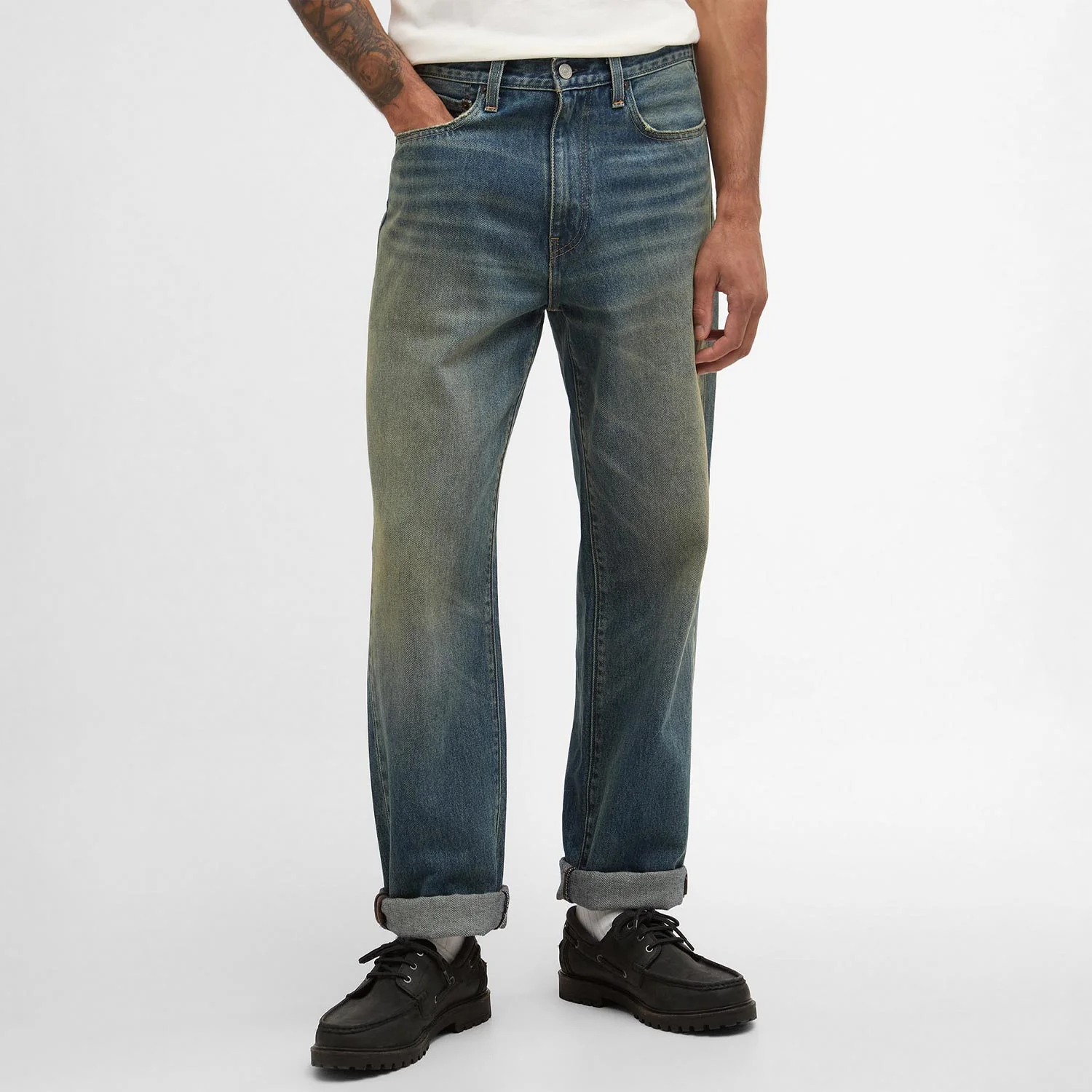 Barbour x Levi's 568 LOOSE JEAN, Dark Worn - Image 2