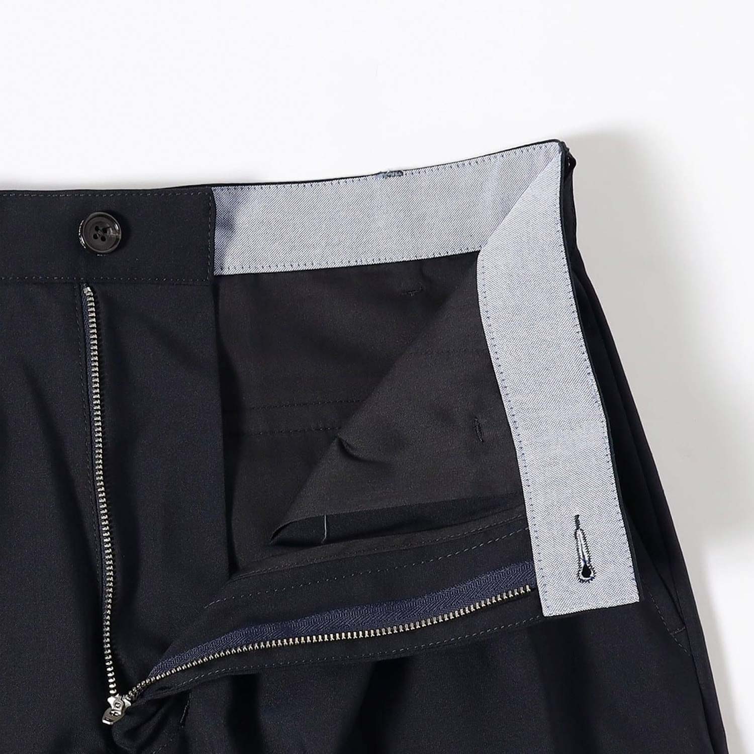 Beams+ 2 PLEATS WOOL TROPICAL, Dark Navy - Image 3