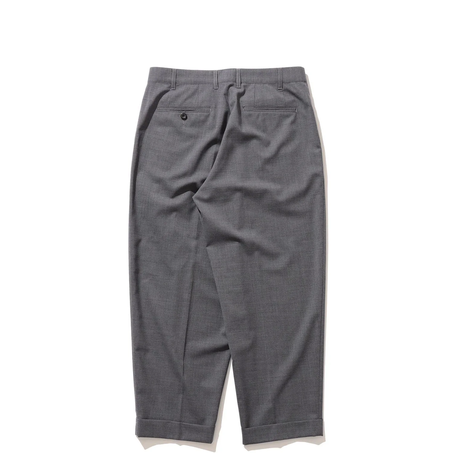 Beams+ 2 PLEATS WOOL TROPICAL, Grey - Image 2