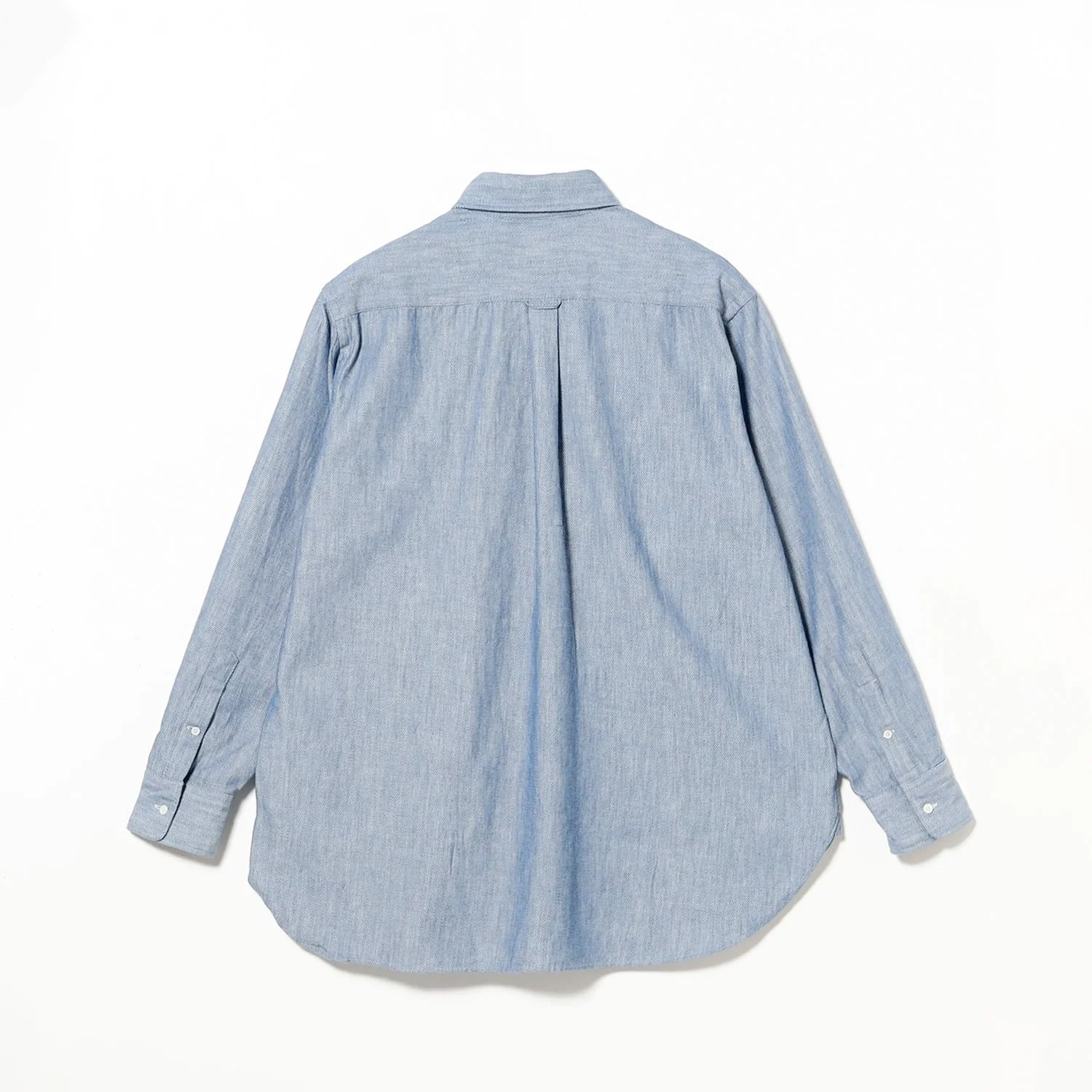 Beams+ B.D. CLASSIC-FIT INDIGO OXFORD, Light Indigo - Image 2