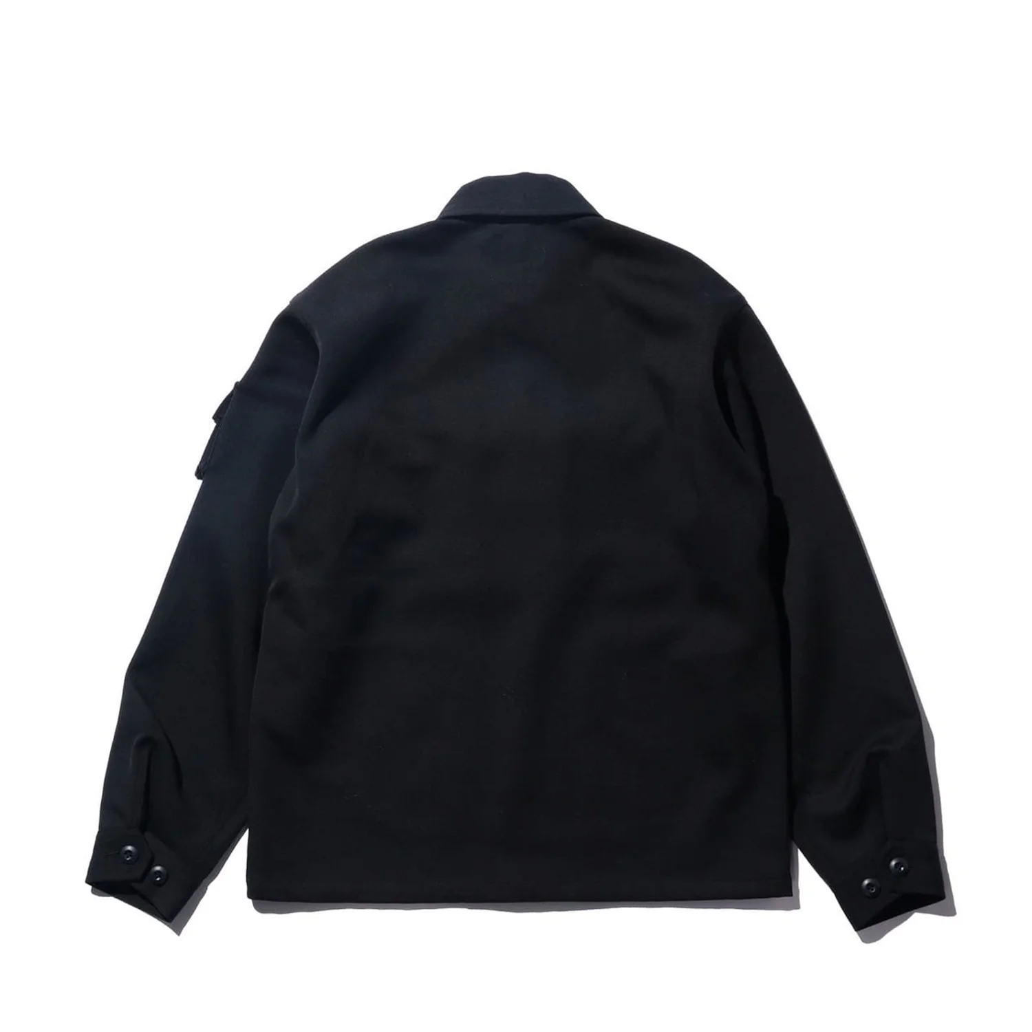 Beams+ MIL SHIRT-JACKET WOOL ELASTIC, Navy - Image 2