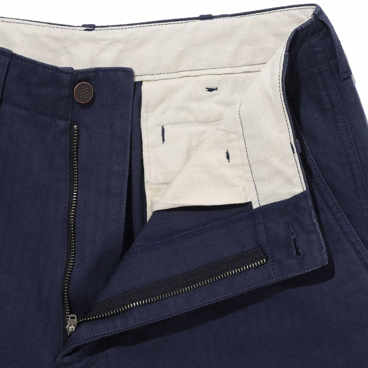 Beams+ MIL TROUSERS HERRINGBONE, Navy - Image 3