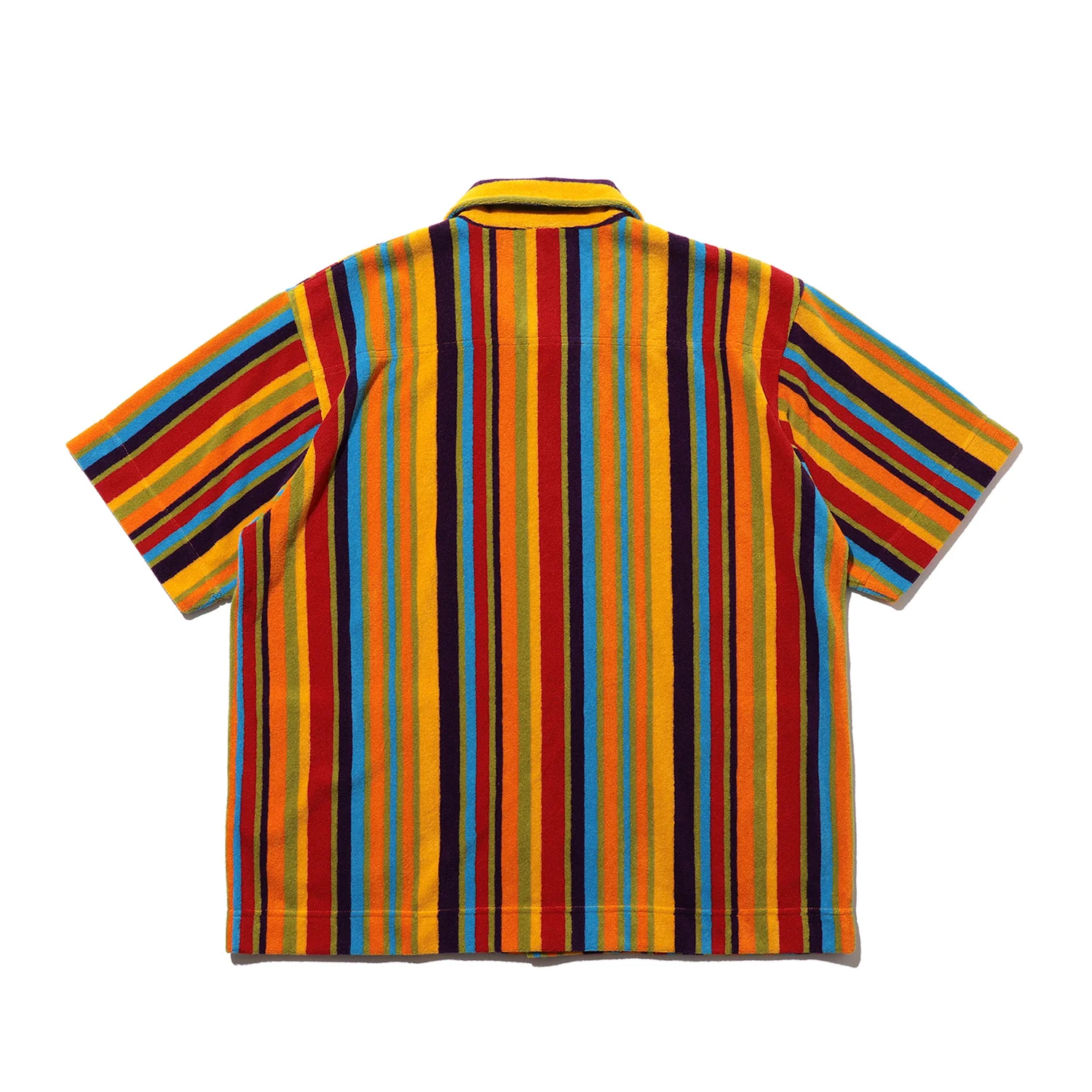 Beams+ PILE FULL BUTTON POLO MULTI STRIPE, Multi - Image 2
