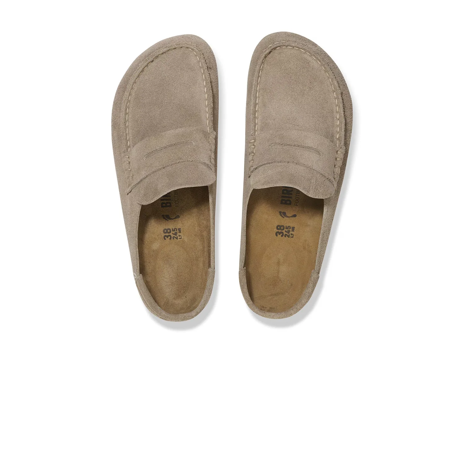 Birkenstock NAPLES WRAPPED SUEDE REGULAR, Taupe - Image 3