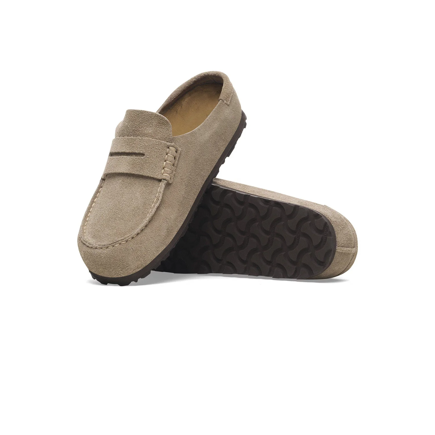 Birkenstock NAPLES WRAPPED SUEDE REGULAR, Taupe - Image 4