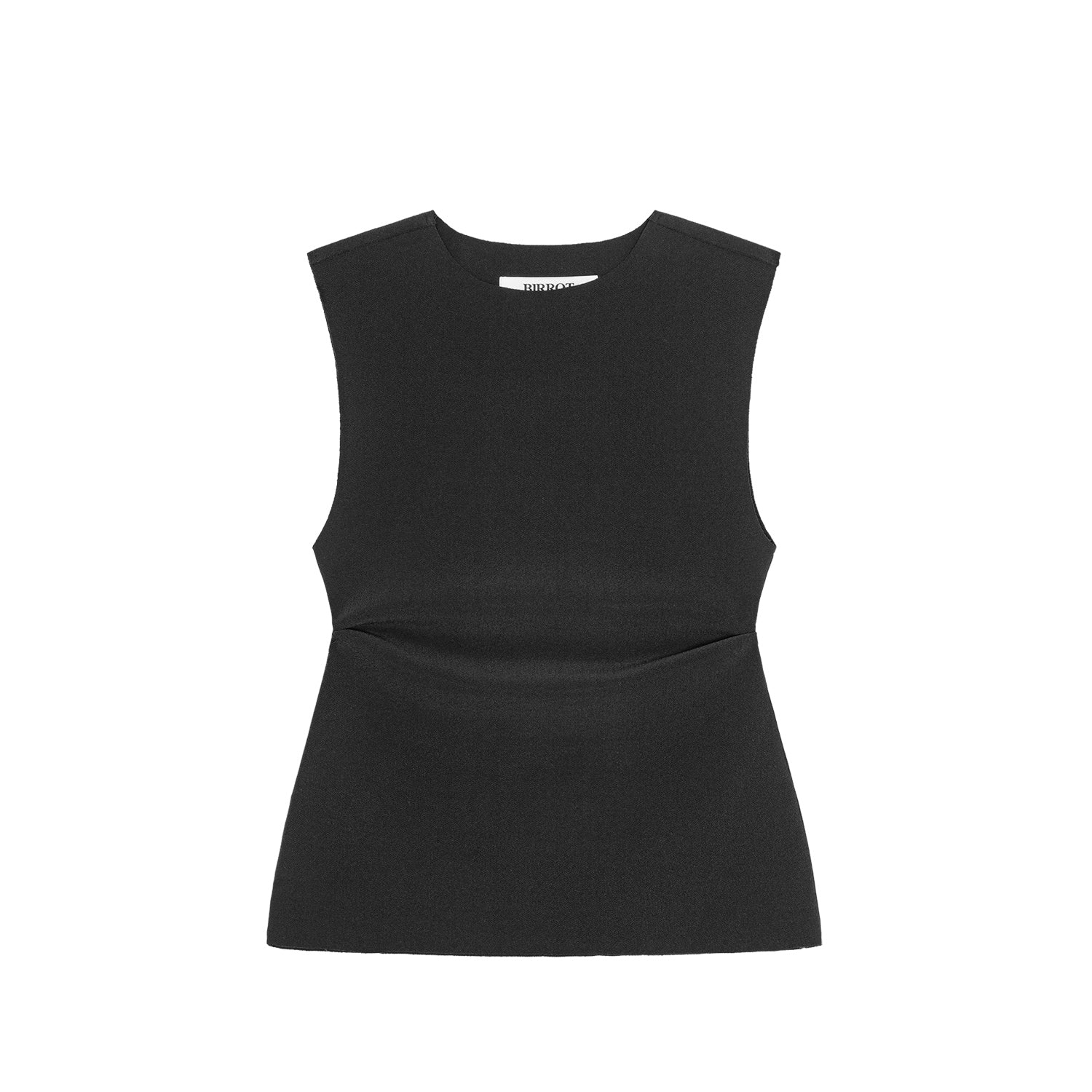 Birrot LAY2 DRAPE TOP, Black
