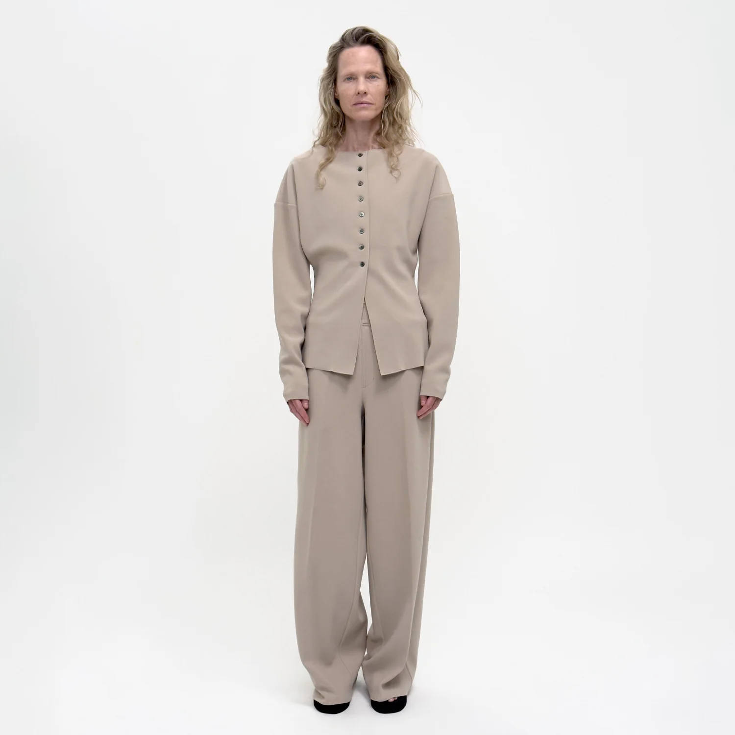 Birrot LAY2 DRAWSTRING TROUSERS, Sand - Image 2