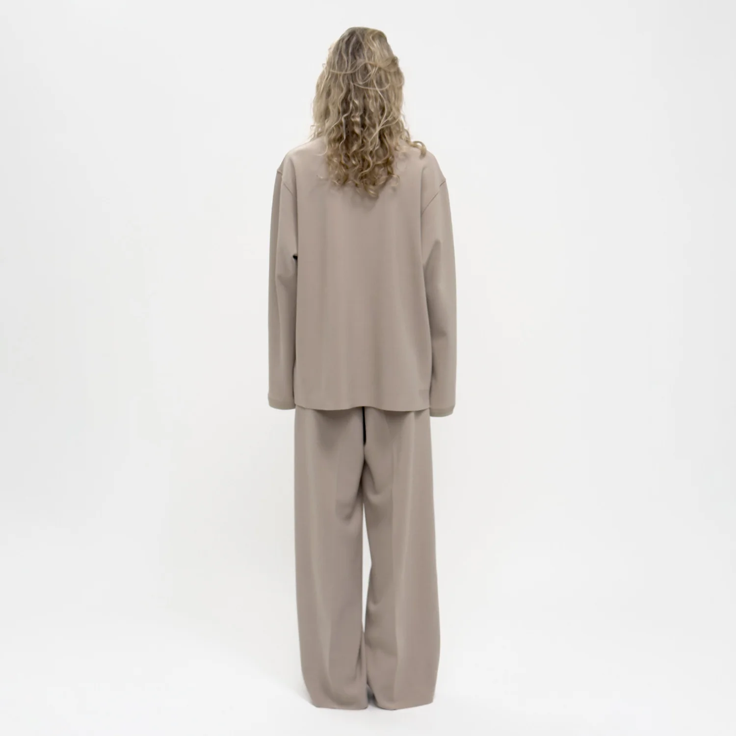Birrot LAY2 RIB-COLLARED SHIRT, Sand - Image 4