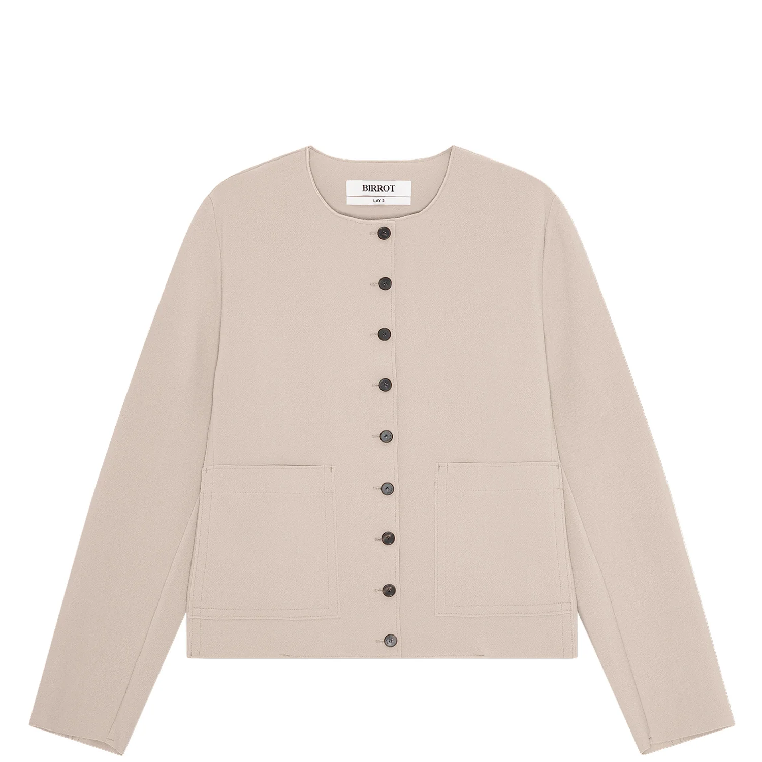 Birrot LAY2 ROUNDNECK JACKET, Sand