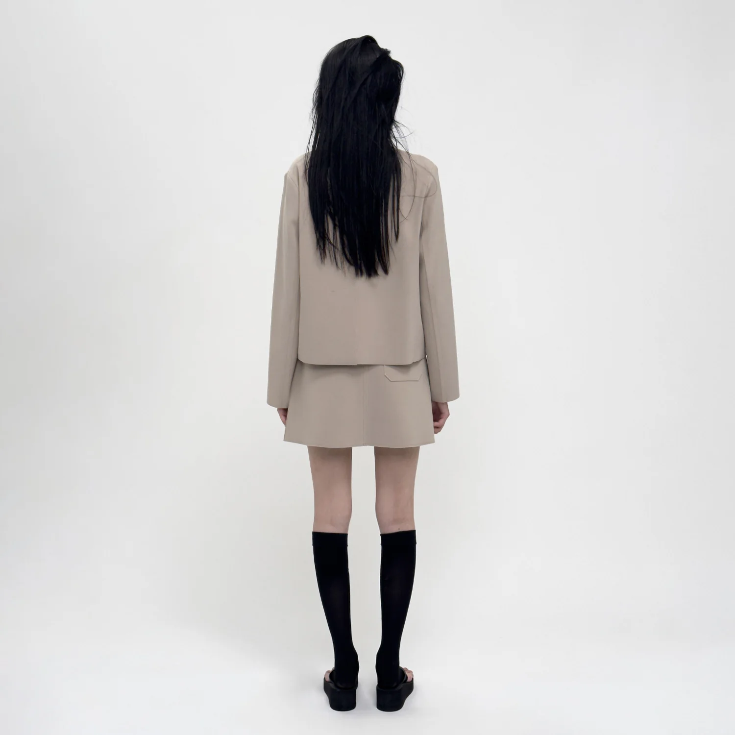 Birrot LAY2 ROUNDNECK JACKET, Sand - Image 4