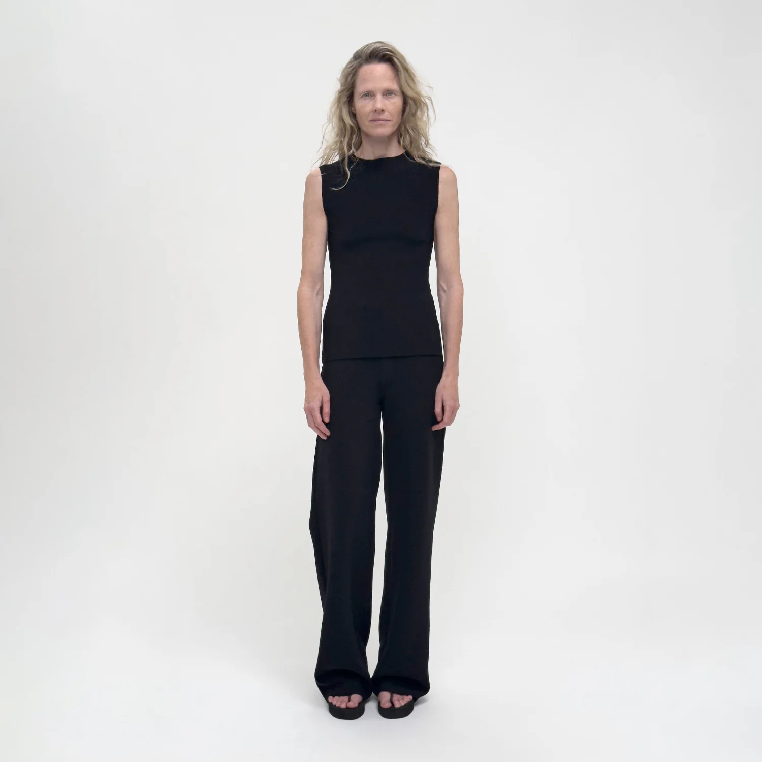 Birrot LAY2 DRAPE TOP, Black - Image 2