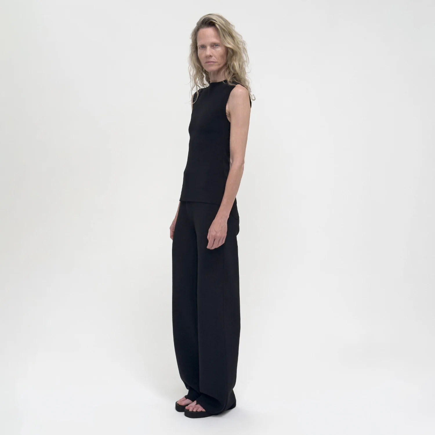 Birrot LAY2 DRAPE TOP, Black - Image 3