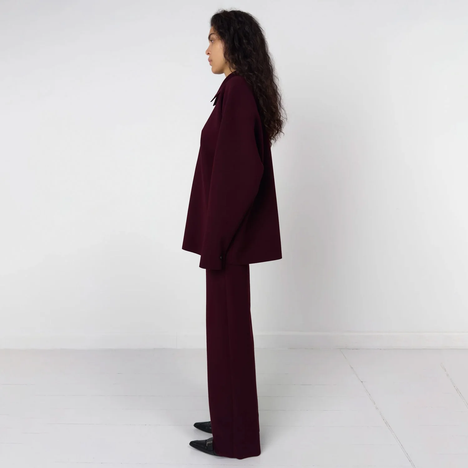 Birrot LAY2 STRAIGHT TROUSER, Maroon - Image 3