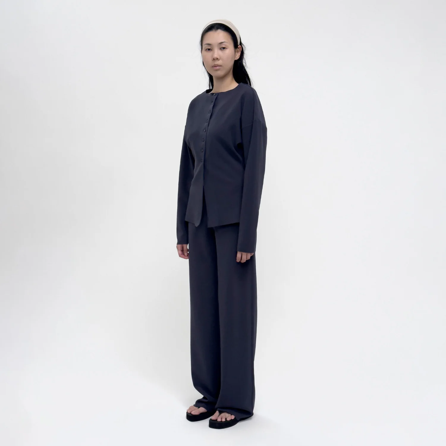 Birrot LAY2 STRAIGHT TROUSER, Mood Indigo - Image 3