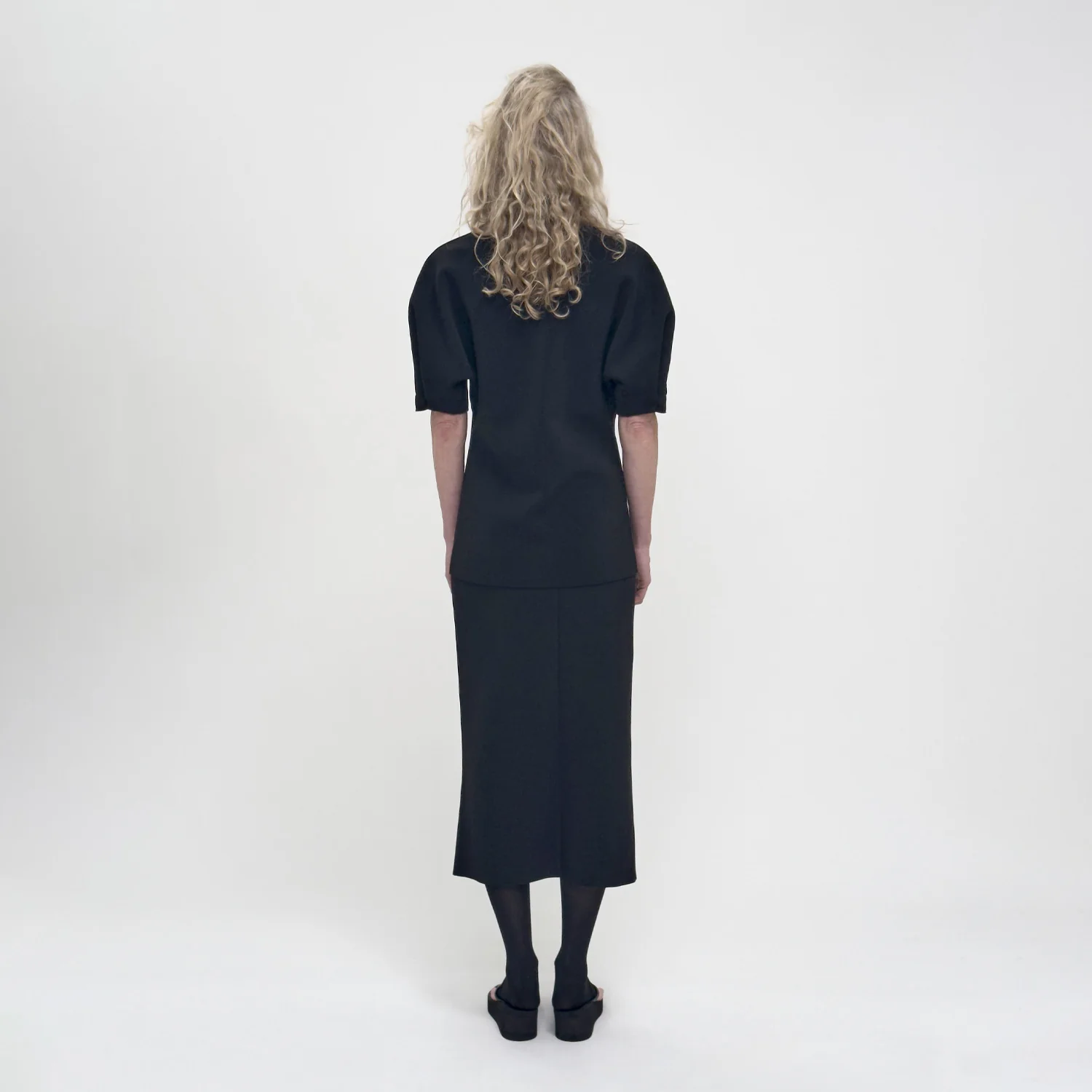 Birrot LAY3 HALF-SLEEVE BLOUSE, Black - Image 4