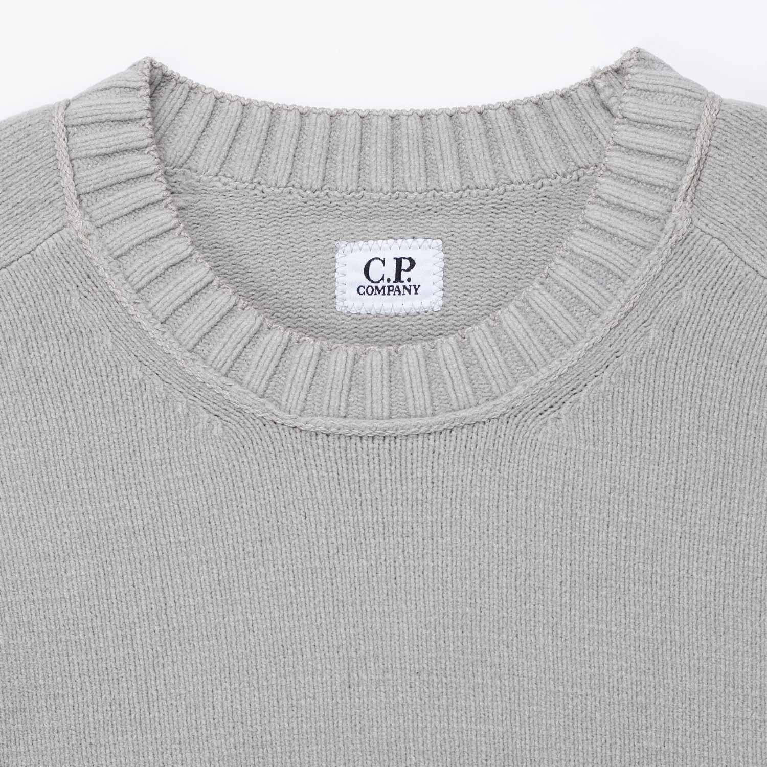 C.P. Company CREWNECK LENS SWEATER, Dove - Image 3