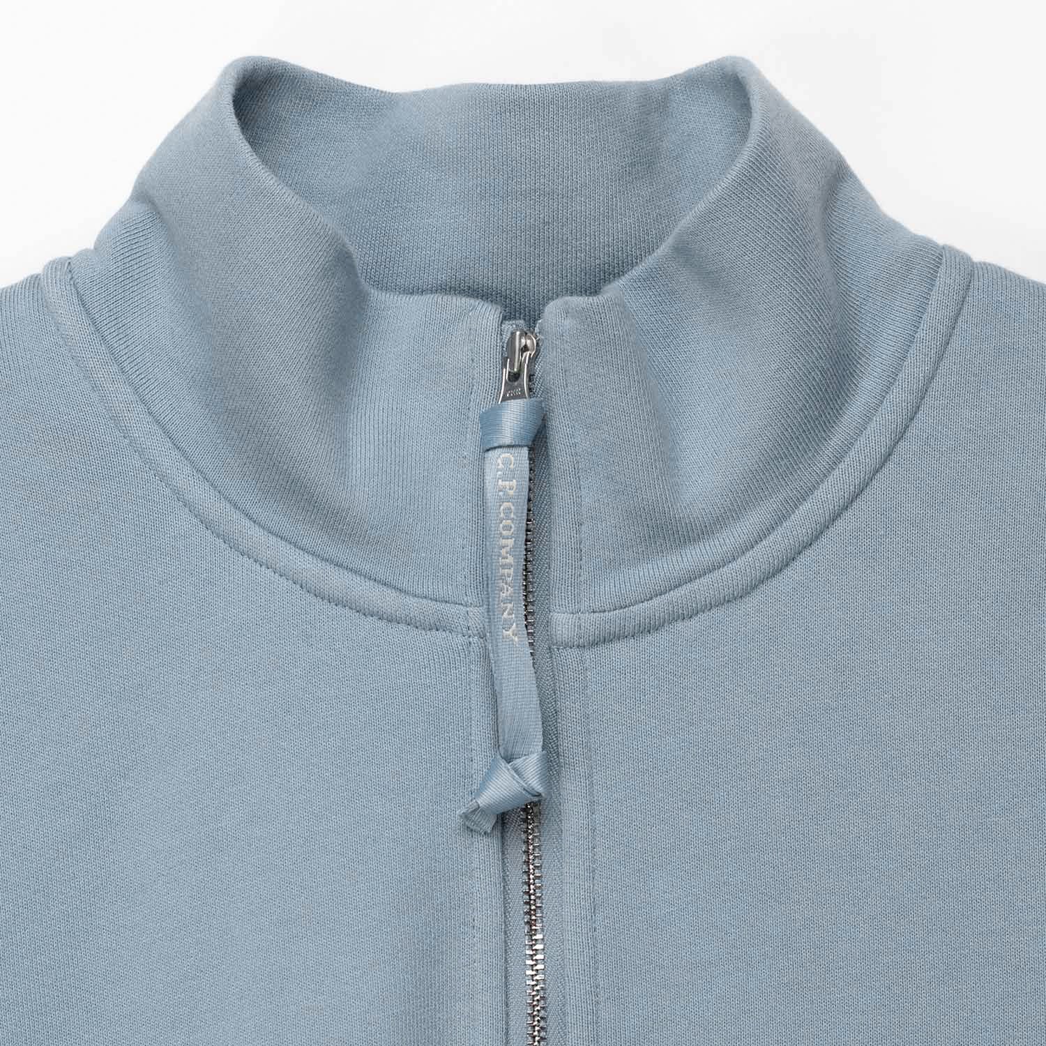 C.P. Company HALF ZIP SWEATSHIRT, Silver Blue - Image 4