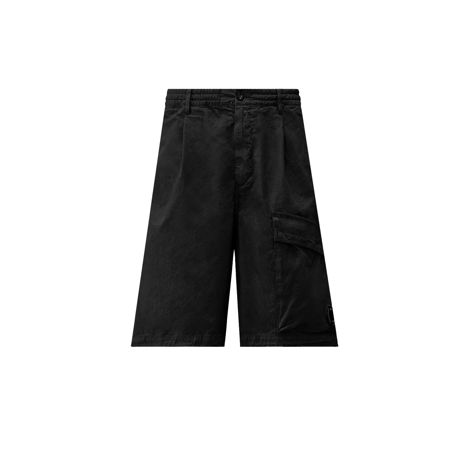 C.P. Company MICRO-REPS BOXY LENS SHORTS, Black
