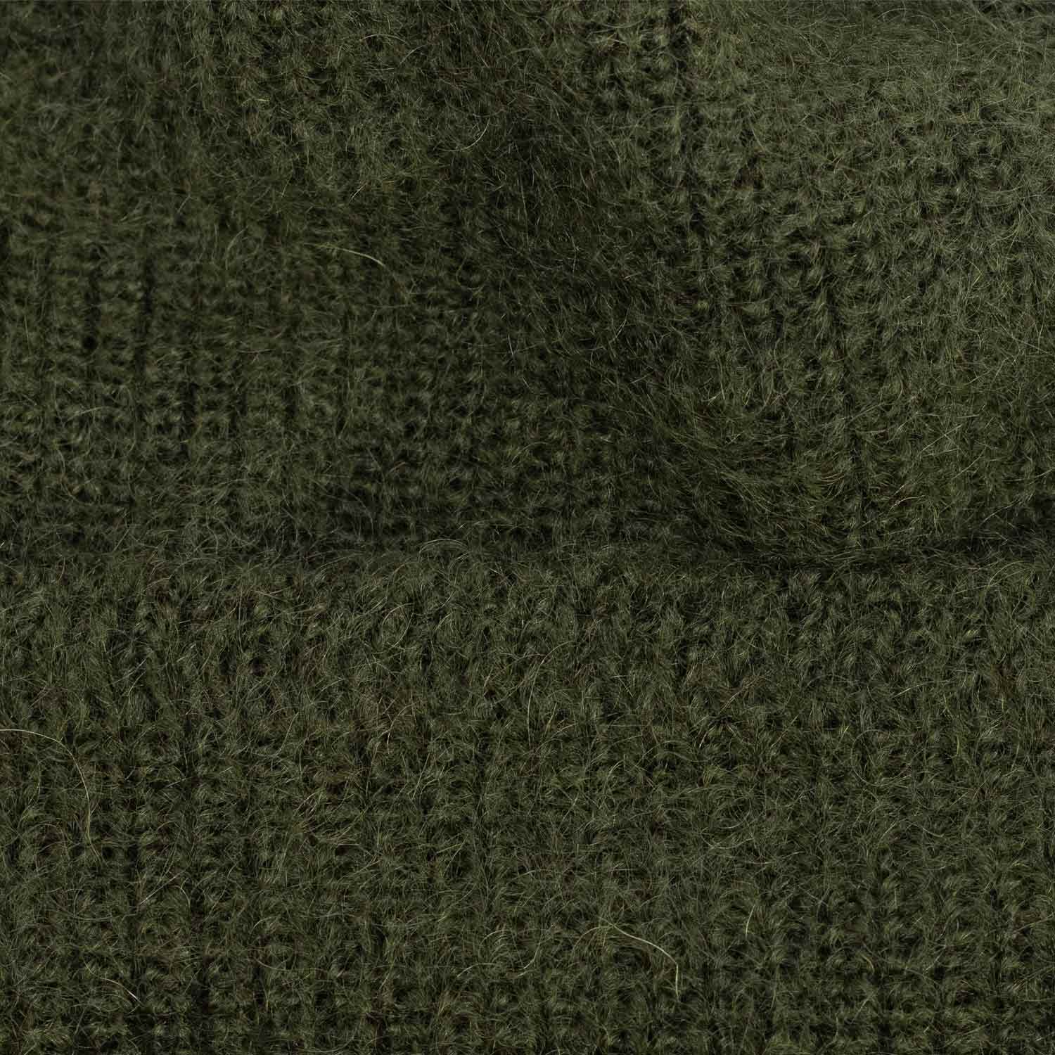 câbleami MOHAIR WATCH CAP, Olive - Image 2