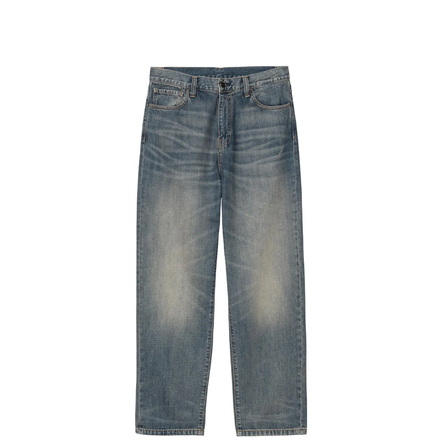 Carhartt WIP AARON PANT, Blue Worn Used