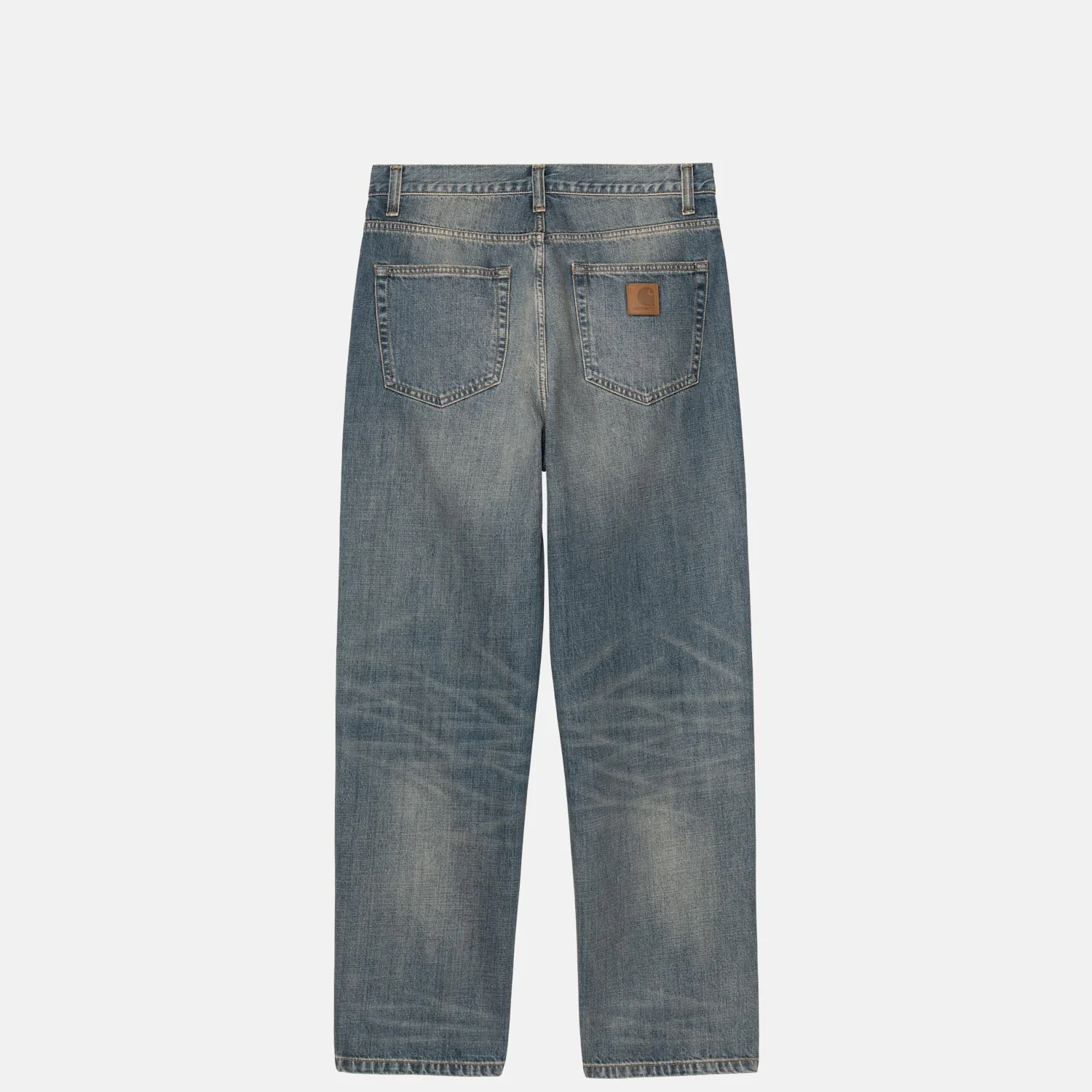 Carhartt WIP AARON PANT, Blue Worn Used - Image 2