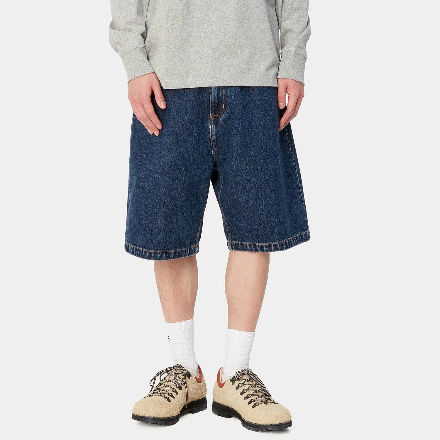 Carhartt WIP BRANDON SHORT, Blue (Stone Washed) - Image 3