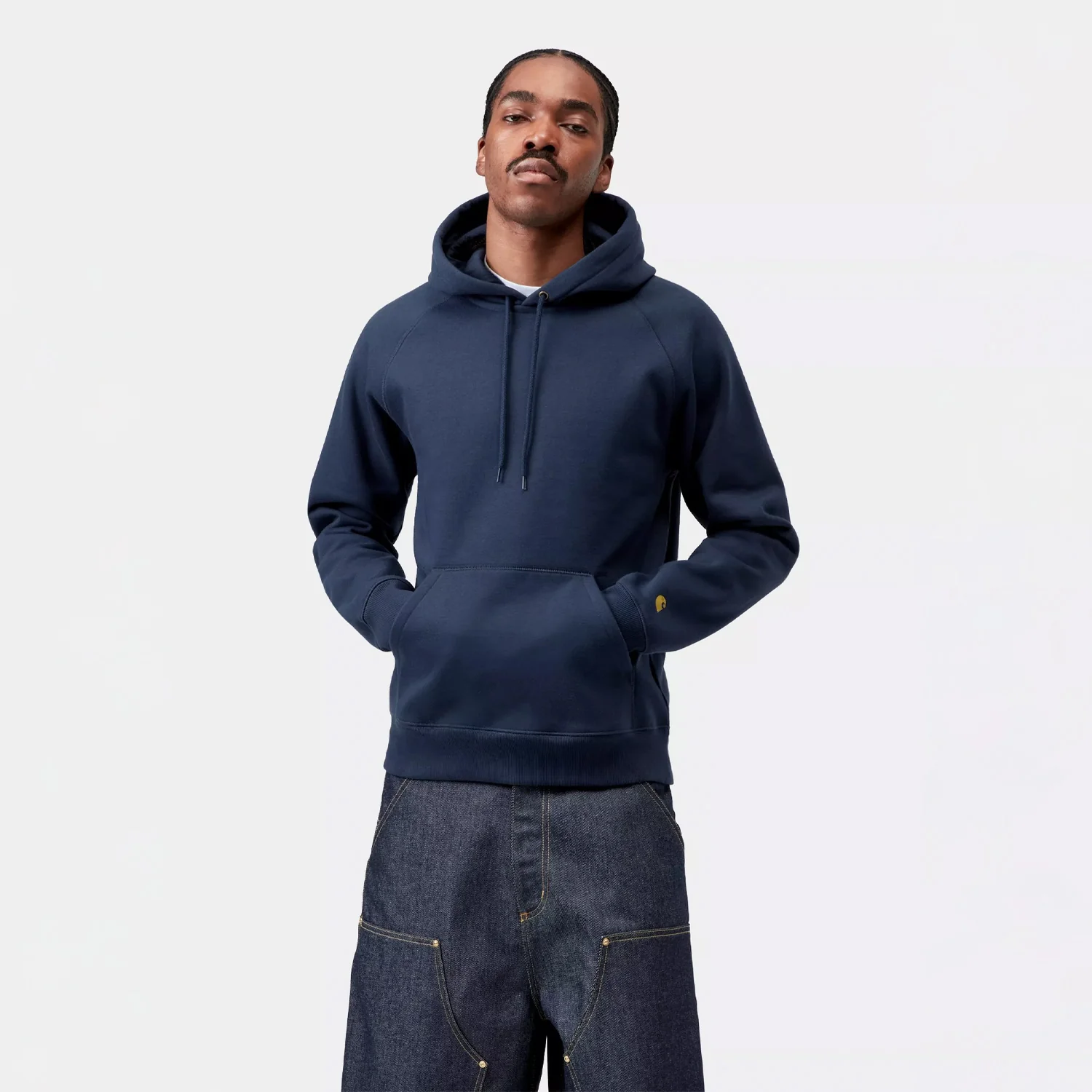 Carhartt WIP HOODED CHASE SWEATSHIRT, Jupiter/Gold - Image 3