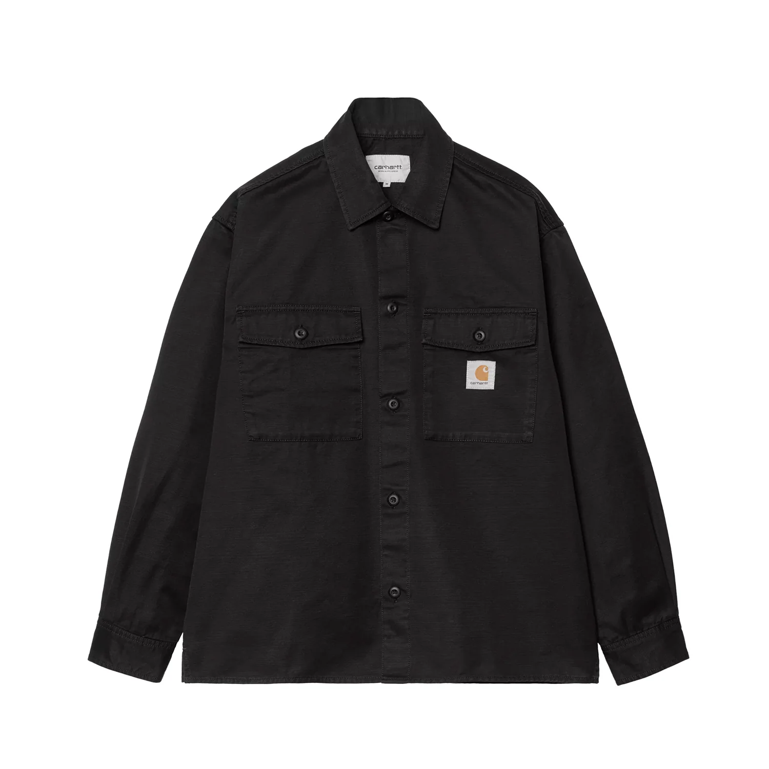 Carhartt WIP KELLY SHIRT JACKET, Black Rinsed