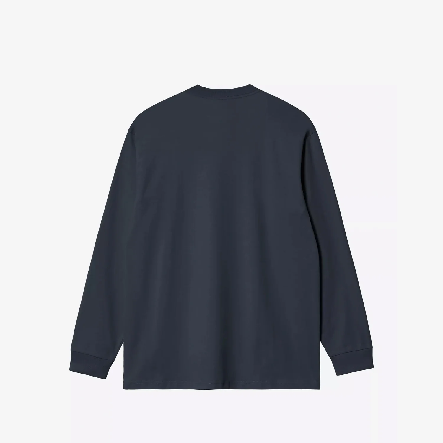 Carhartt WIP L/S AMERICAN SCRIPT T-SHIRT, Deep Night - Image 2