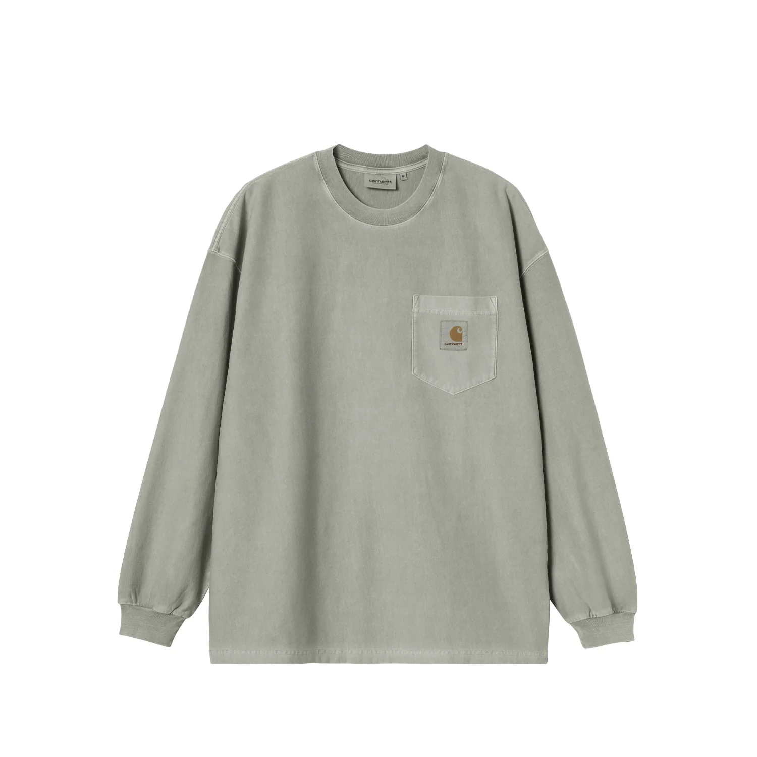 Carhartt WIP L/S LOOSE POCKET T-SHIRT, Shady Green Garment Dyed