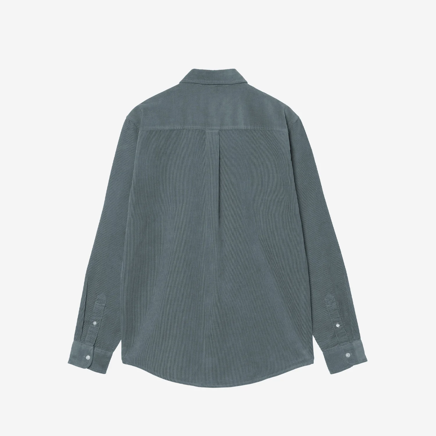 Carhatt WIP L/S MADISON FINE CORD SHIRT, Cozy Blue/Wax - Image 2