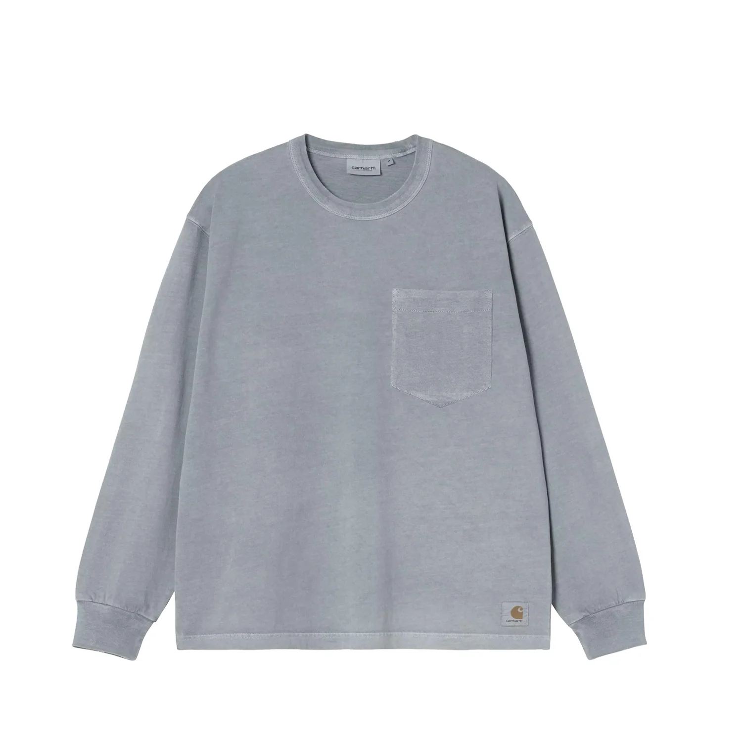 Carhartt WIP L/S TORION POCKET T-SHIRT, Office Blue Grind