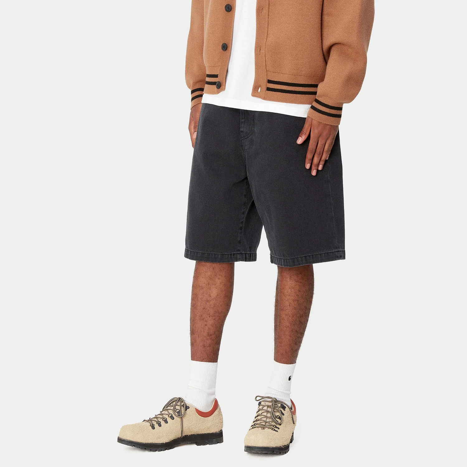 Carhartt WIP LANDON SHORT, Black (Stone Washed) - Image 3