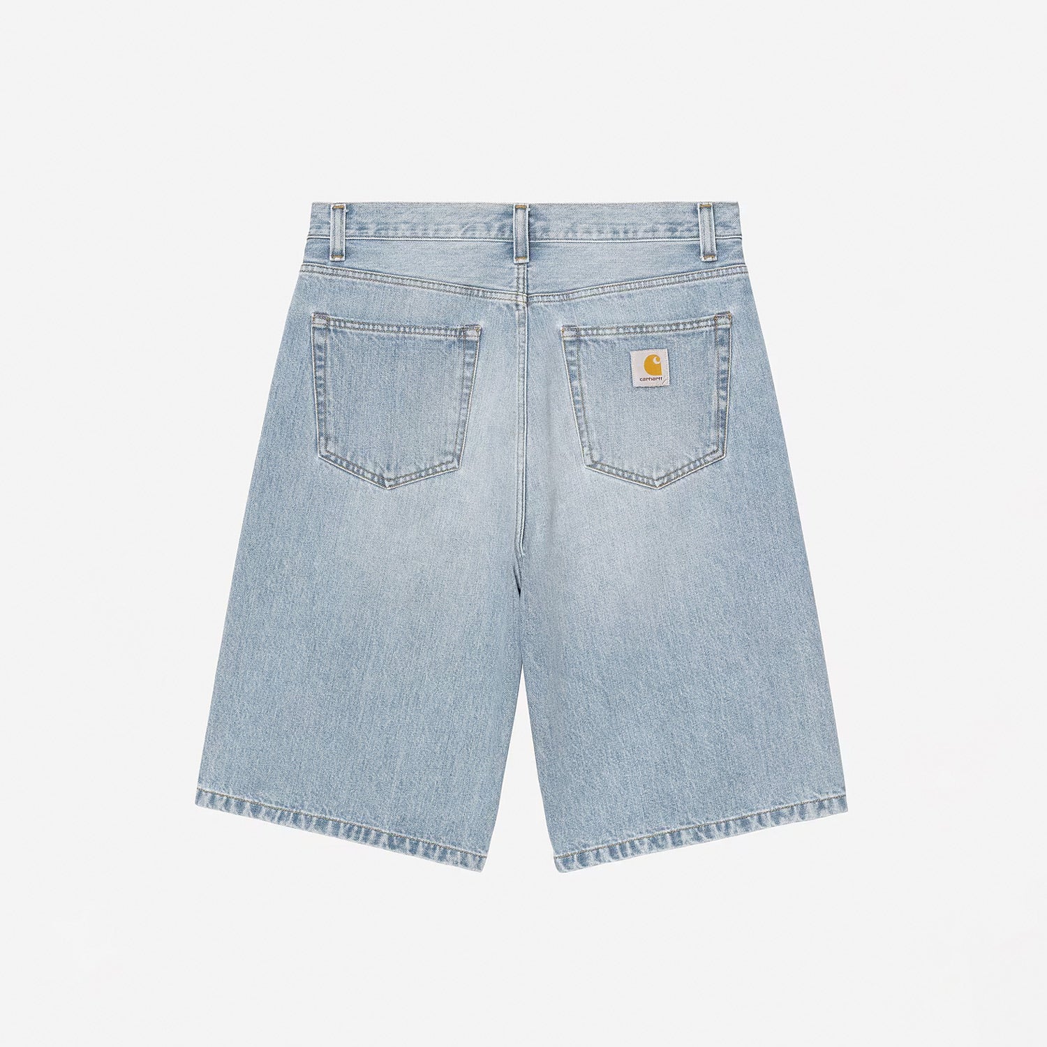Carhartt WIP LANGDON SHORT, Blue Heavy Worn Bleached - Image 2