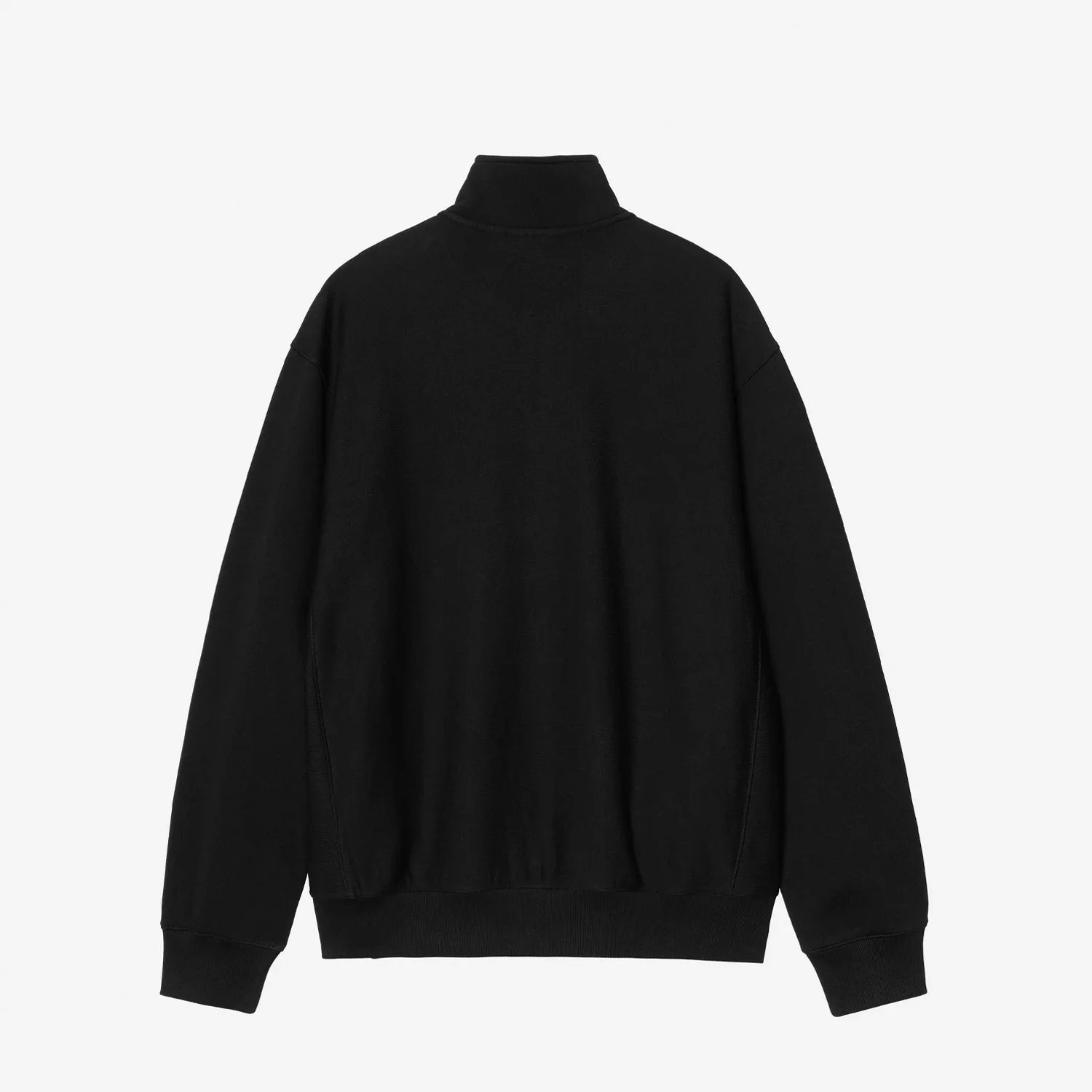 Carhartt WIP LONGHAND HALF ZIP SWEATSHIRT, Black/White - Image 2