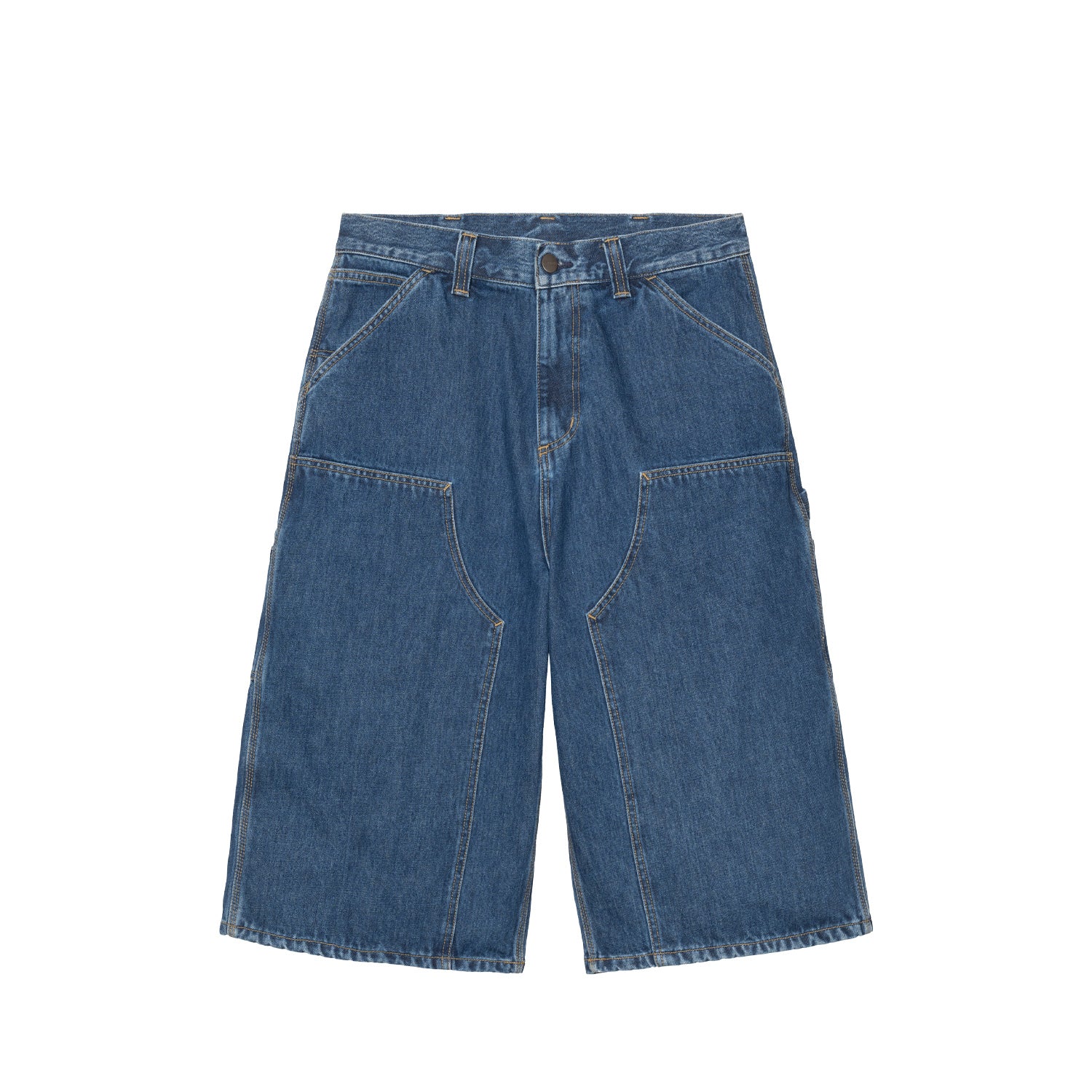 Carhartt WIP OG DOUBLE KNEE LONG SHORT, Blue Stone Washed