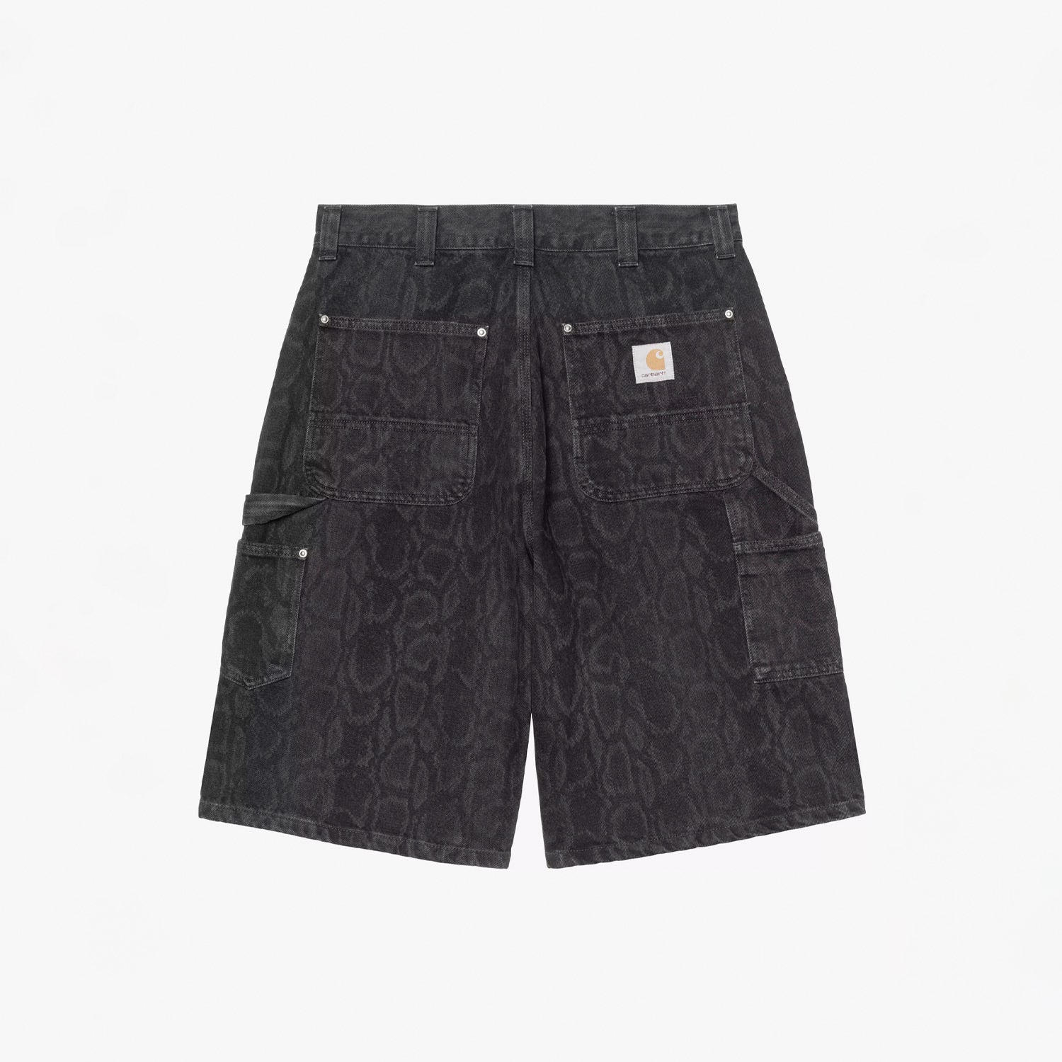 Carhartt WIP OG DOUBLE KNEE SHORT SNAKE CAMO, Black - Image 2
