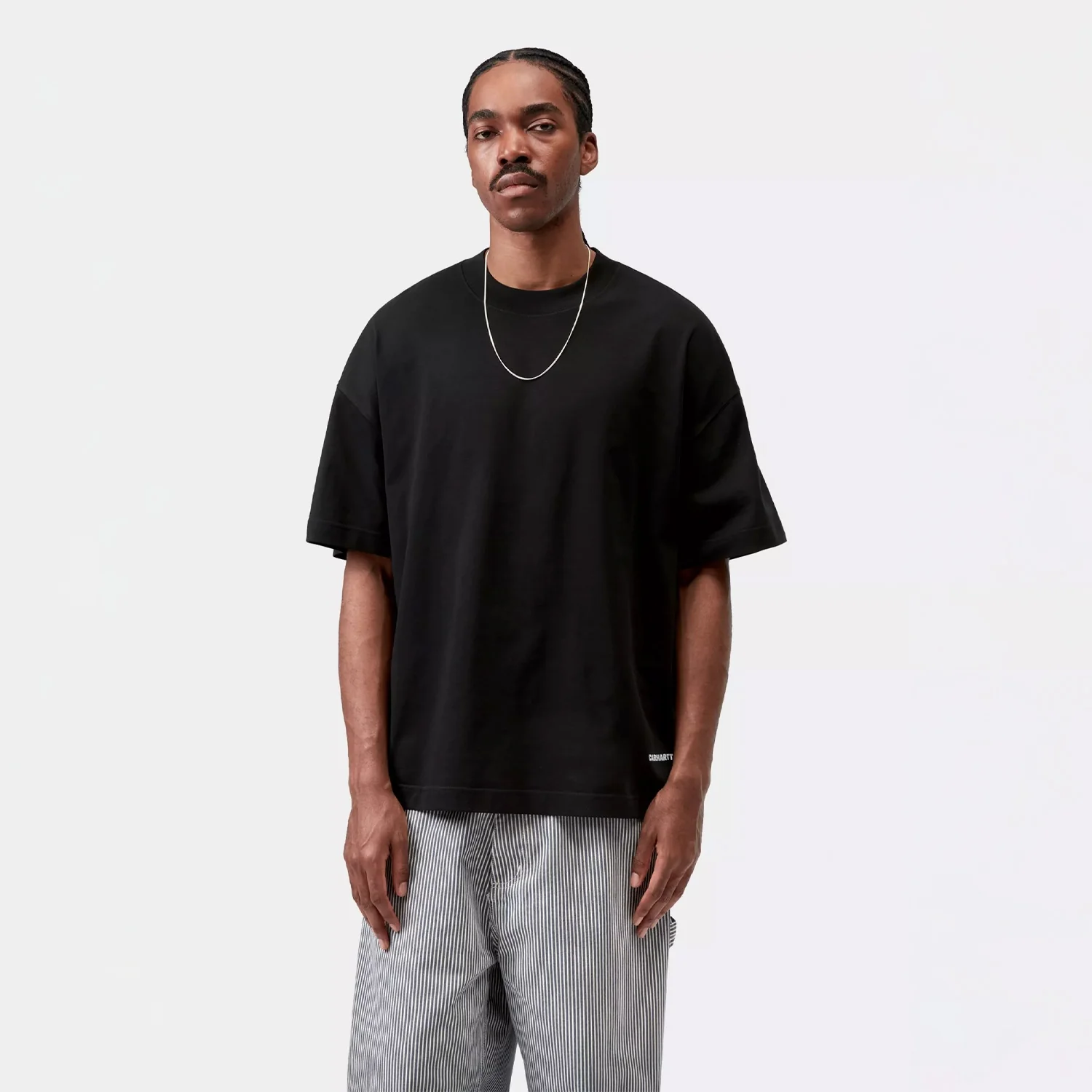 Carhartt WIP S/S LINK SCRIPT T-SHIRT, Black/White - Image 3