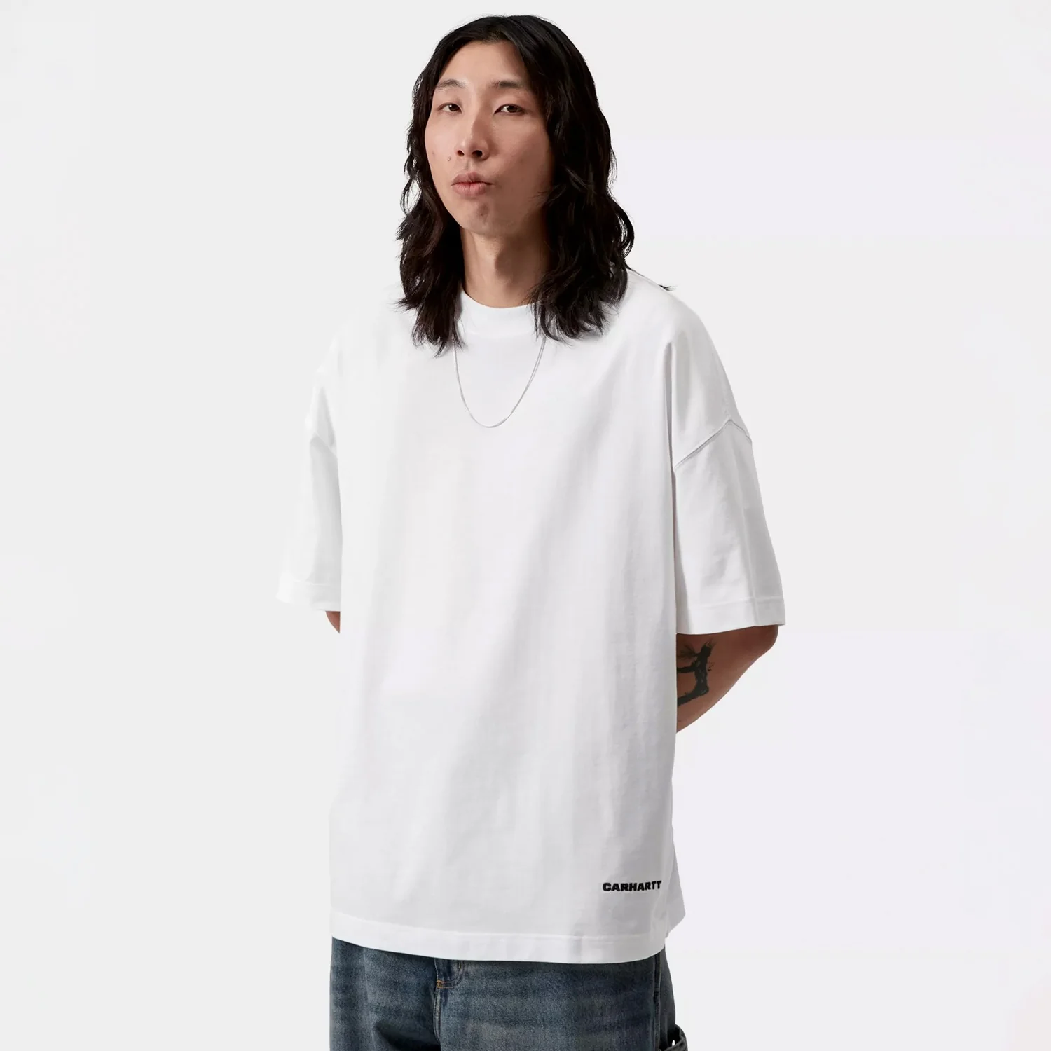 Carhartt WIP S/S LINK SCRIPT T-SHIRT, White - Image 3
