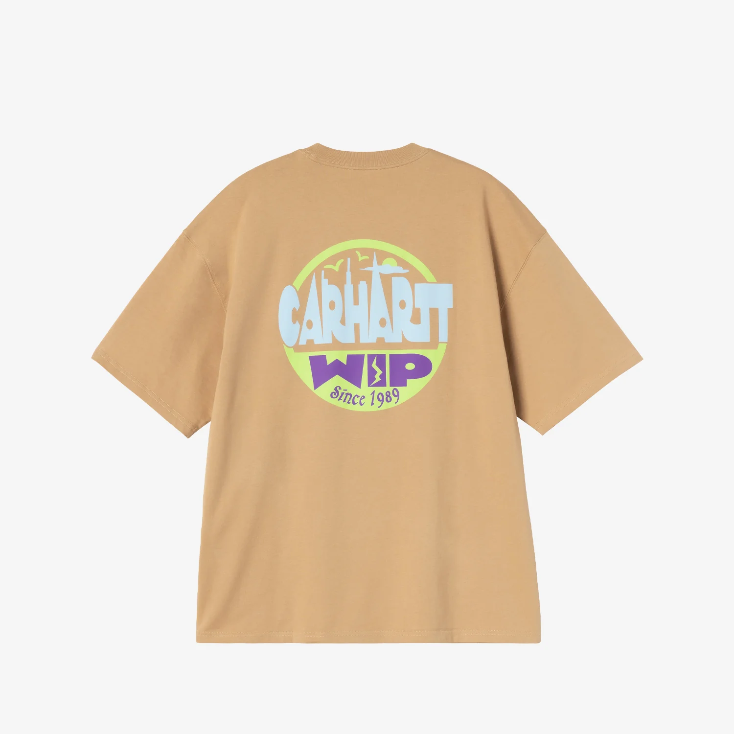 Carhartt WIP S/S LUGGAGE LABEL T-SHIRT, Dusty H Brown - Image 2