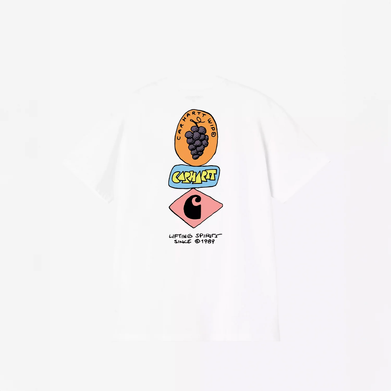 Carhartt WIP S/S STACKED GRAPES T-SHIRT, White - Image 2
