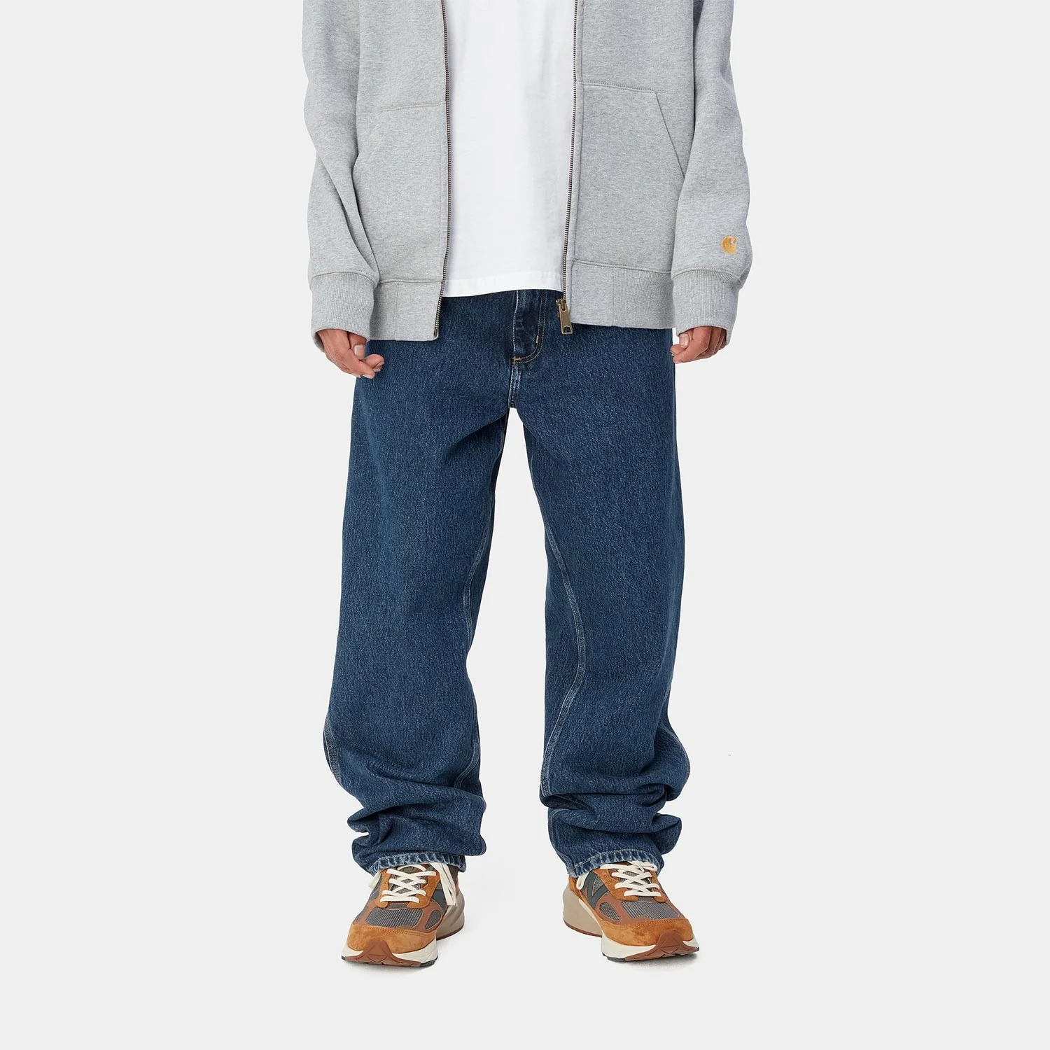Carhartt WIP SINGLE KNEE PANT, Blue Stone Washed - Image 3