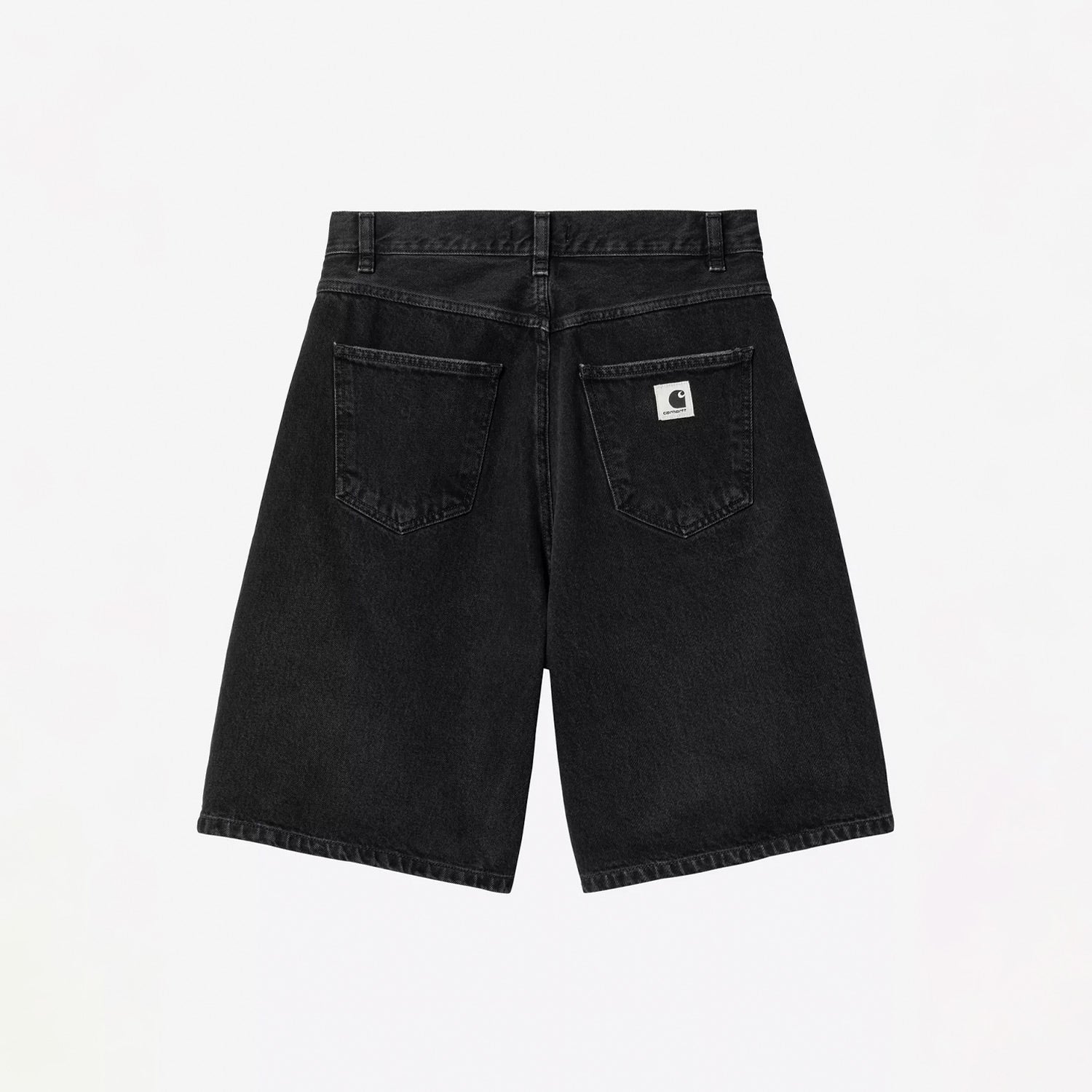 Carhartt WIP W' BRANDON SHORT, Black Stone Washed - Image 2