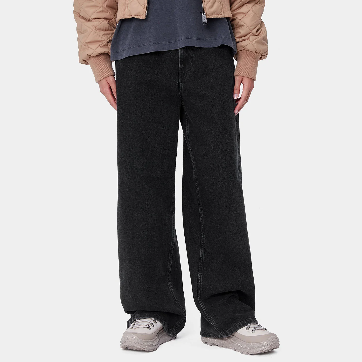 Carhartt WIP W' JANE PANT, Black (Heavy Stone Washed) - Image 3