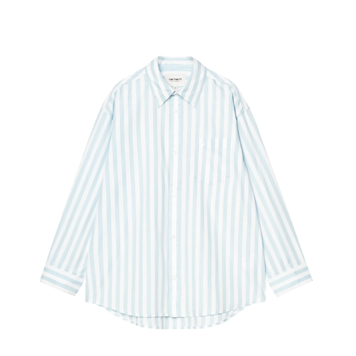 Carhartt WIP W' L/S ROYCE SHIRT, Icaria/White
