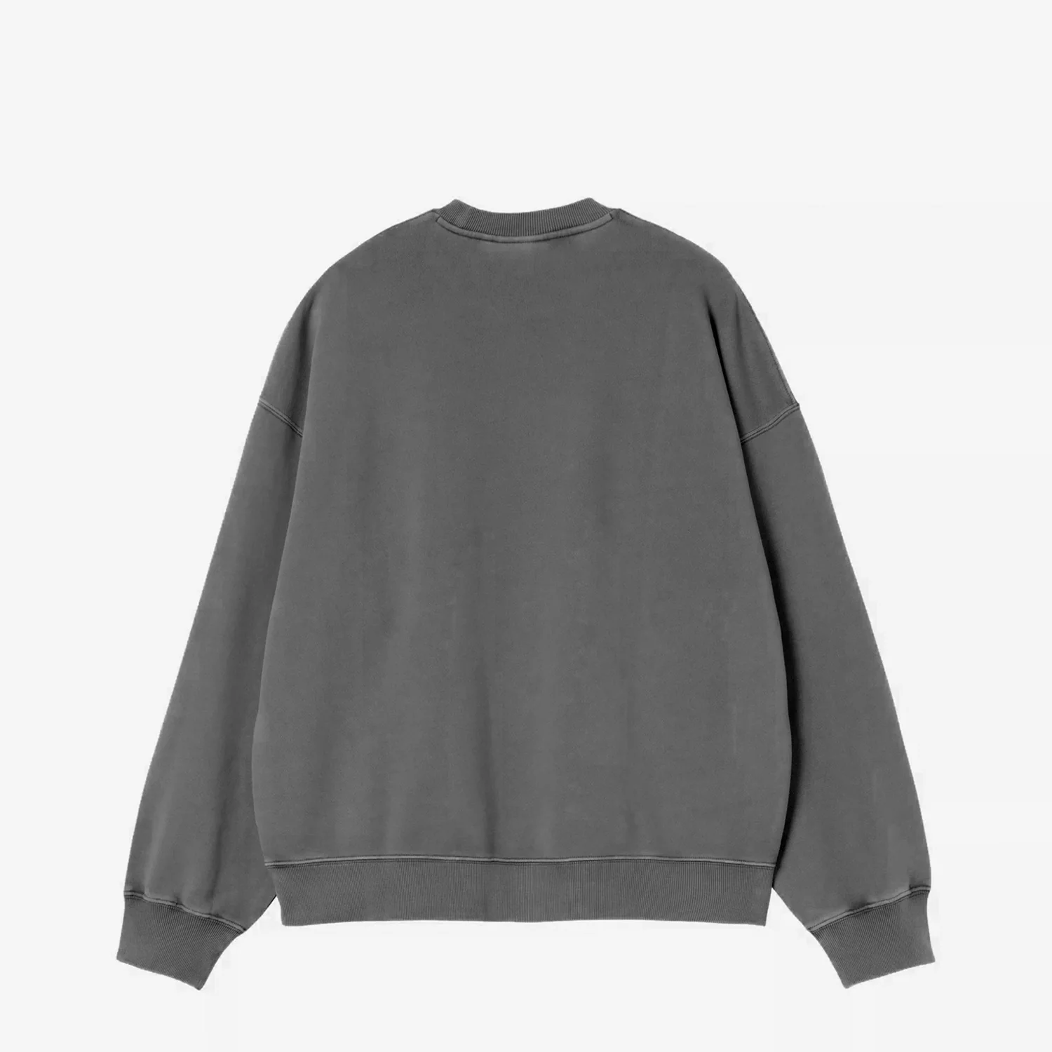 Carhartt WIP BENTON SWEATSHIRT, Graphite Garment Dyed - Image 2