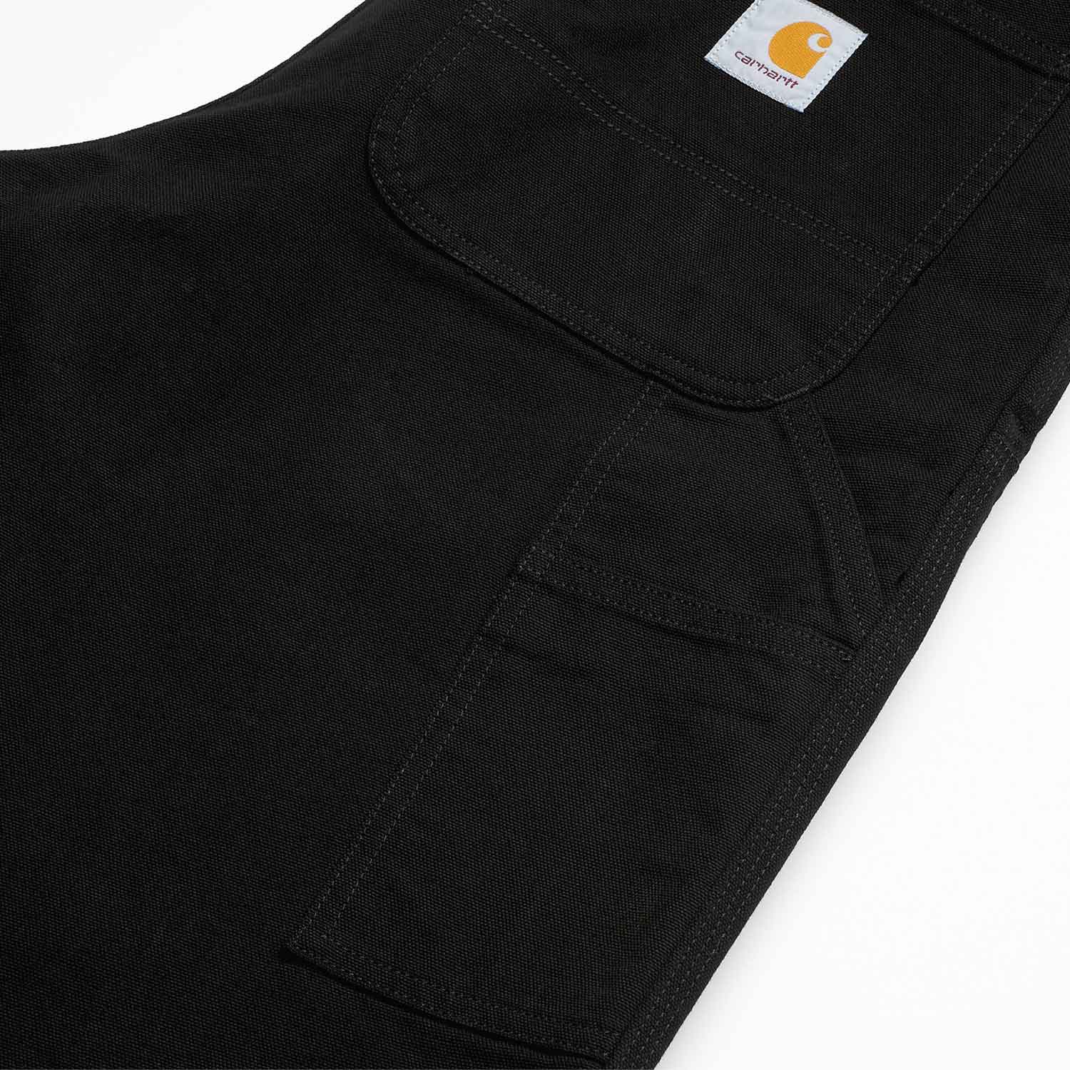 Carhartt WIP DOUBLE KNEE PANT, Black (Rinsed) - Image 3