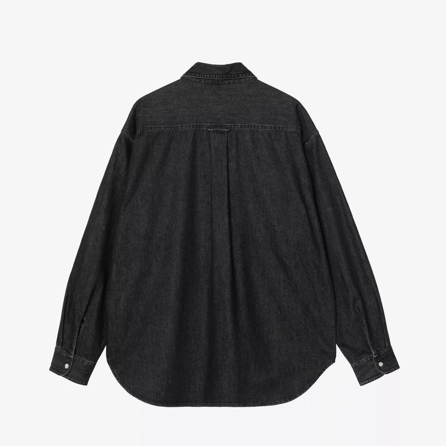 Carhartt WIP L/S LUCAS SHIRT, Black Stone Washed - Image 2