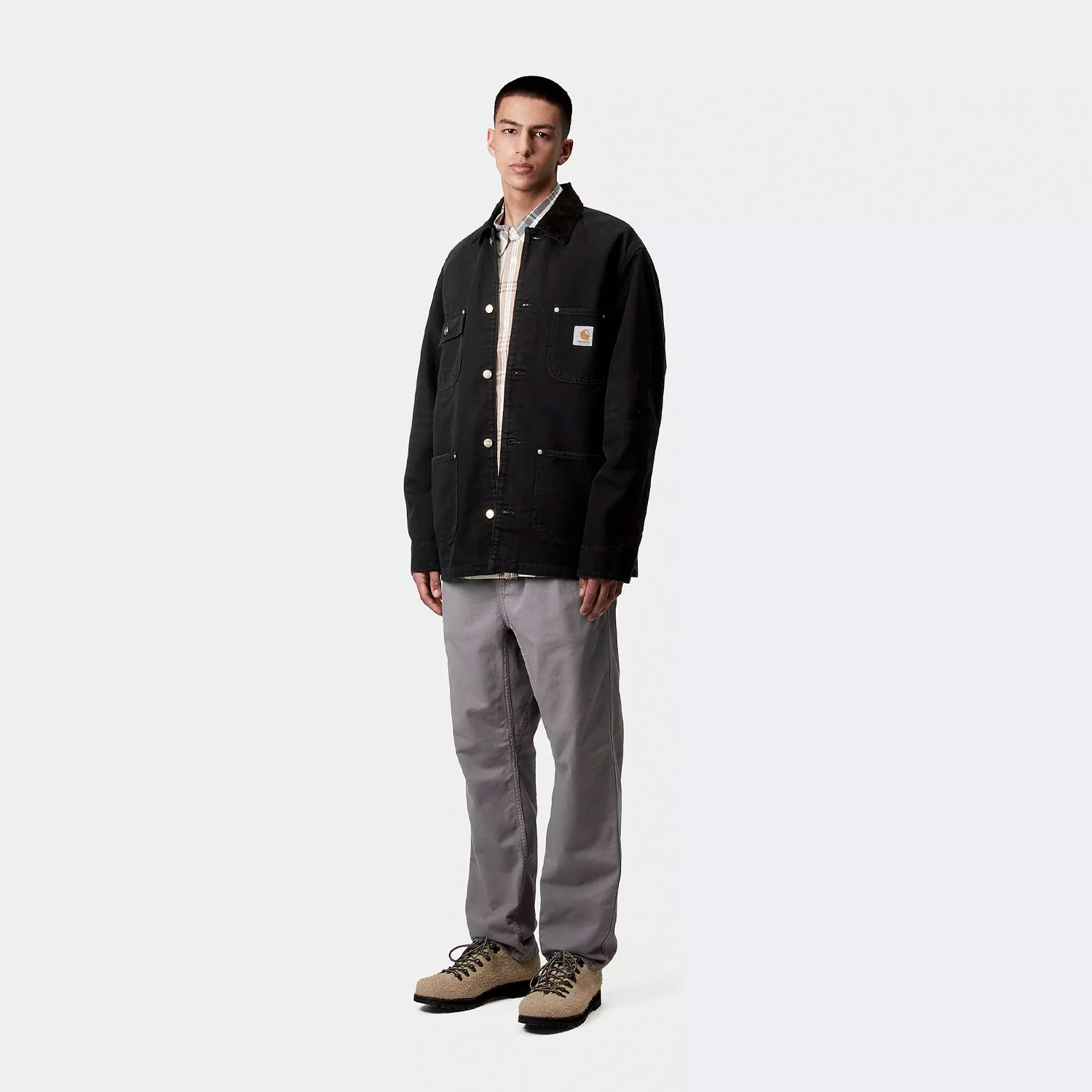 Carhartt WIP OG CHORE COAT, Black Aged Canvas - Image 3